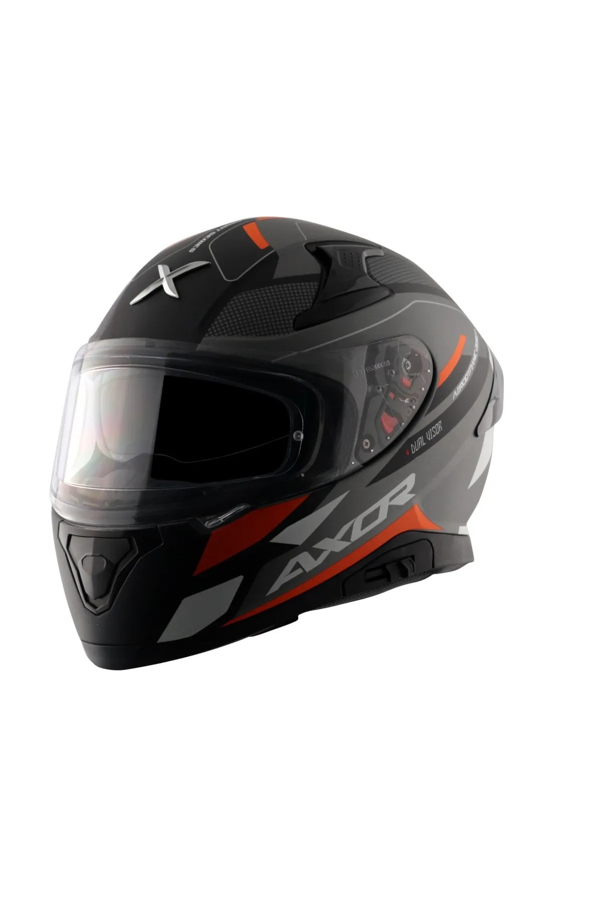 Axor Helmets Apex Turbine Black Orange Gray