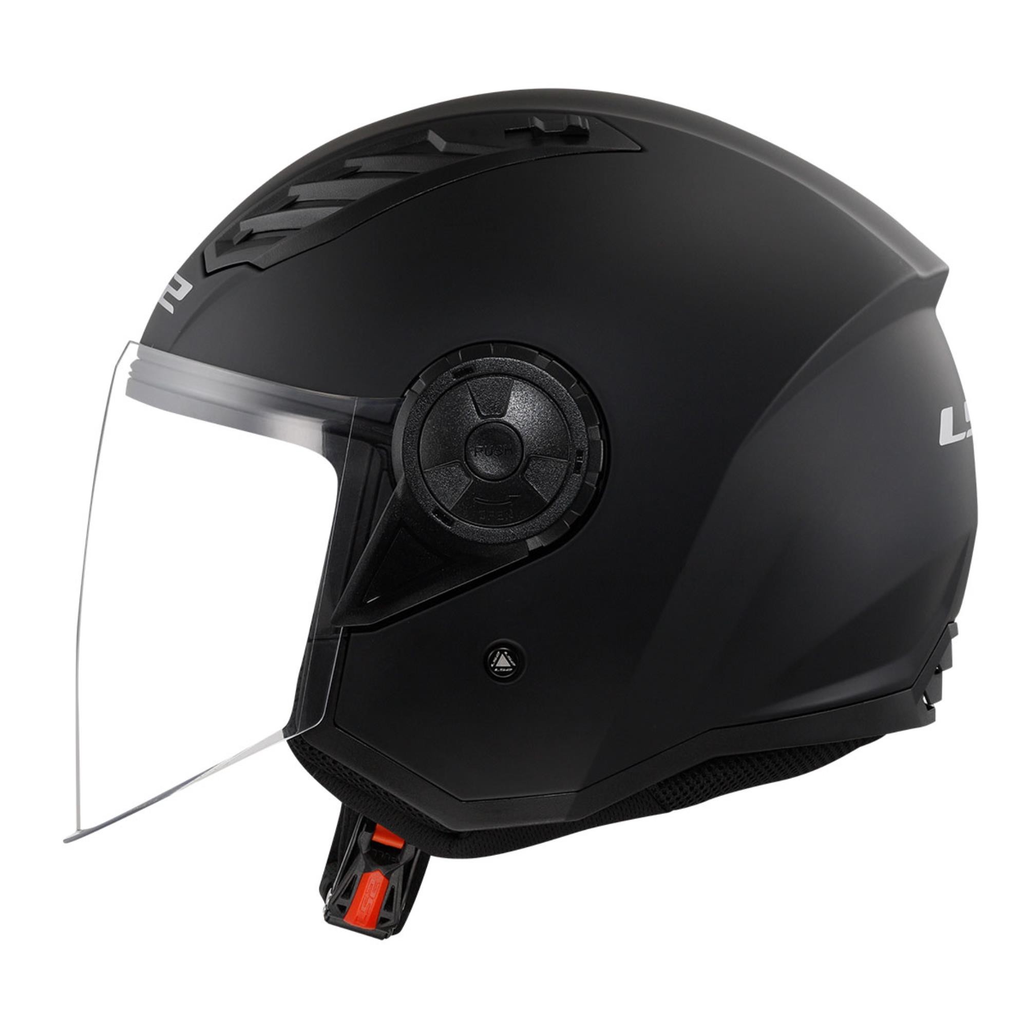 LS2 AIRFLOW 2 MAT SİYAH YARIM KASK
