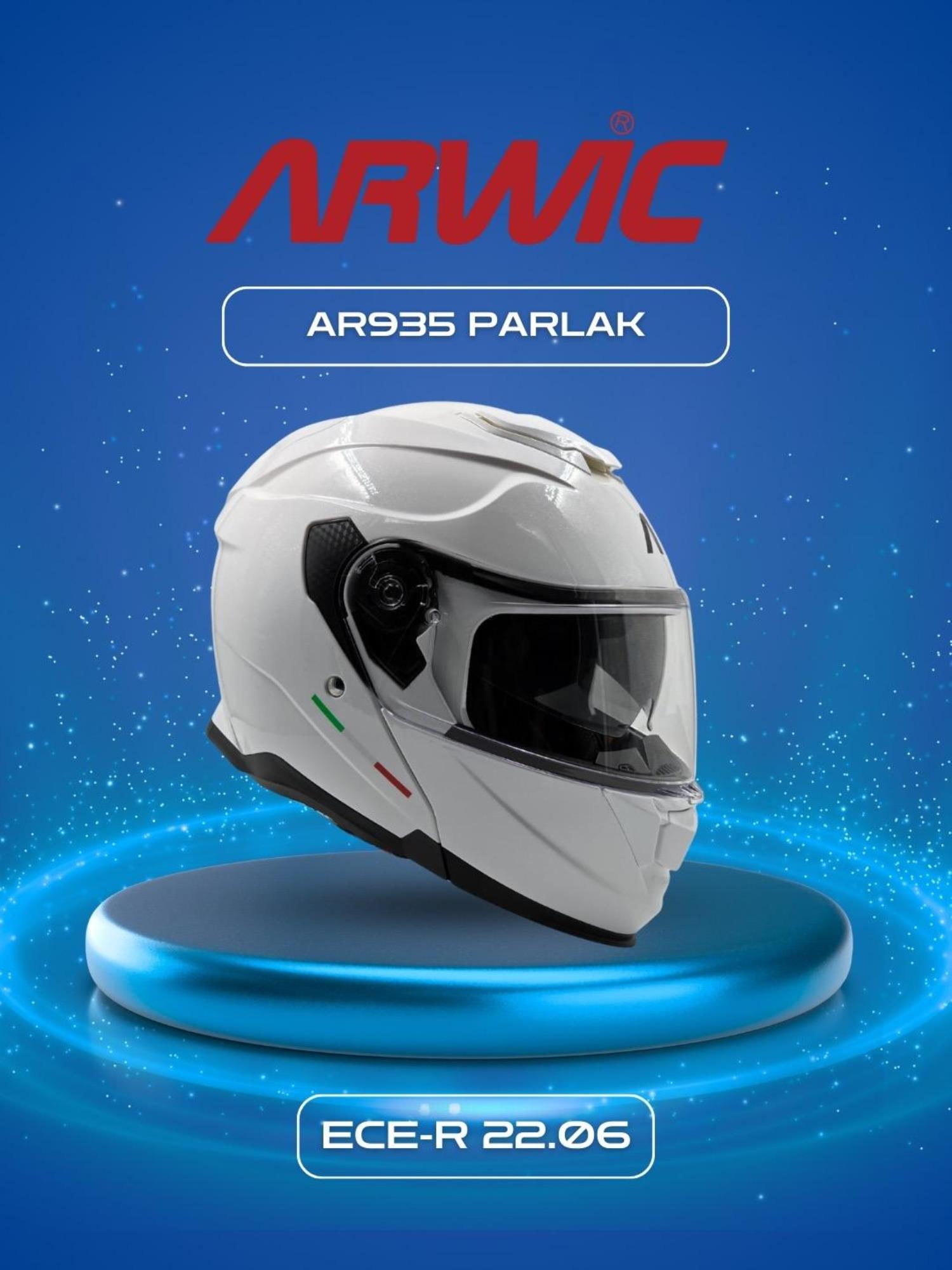 ARWİC KASK AR935 PARLAK BEYAZ