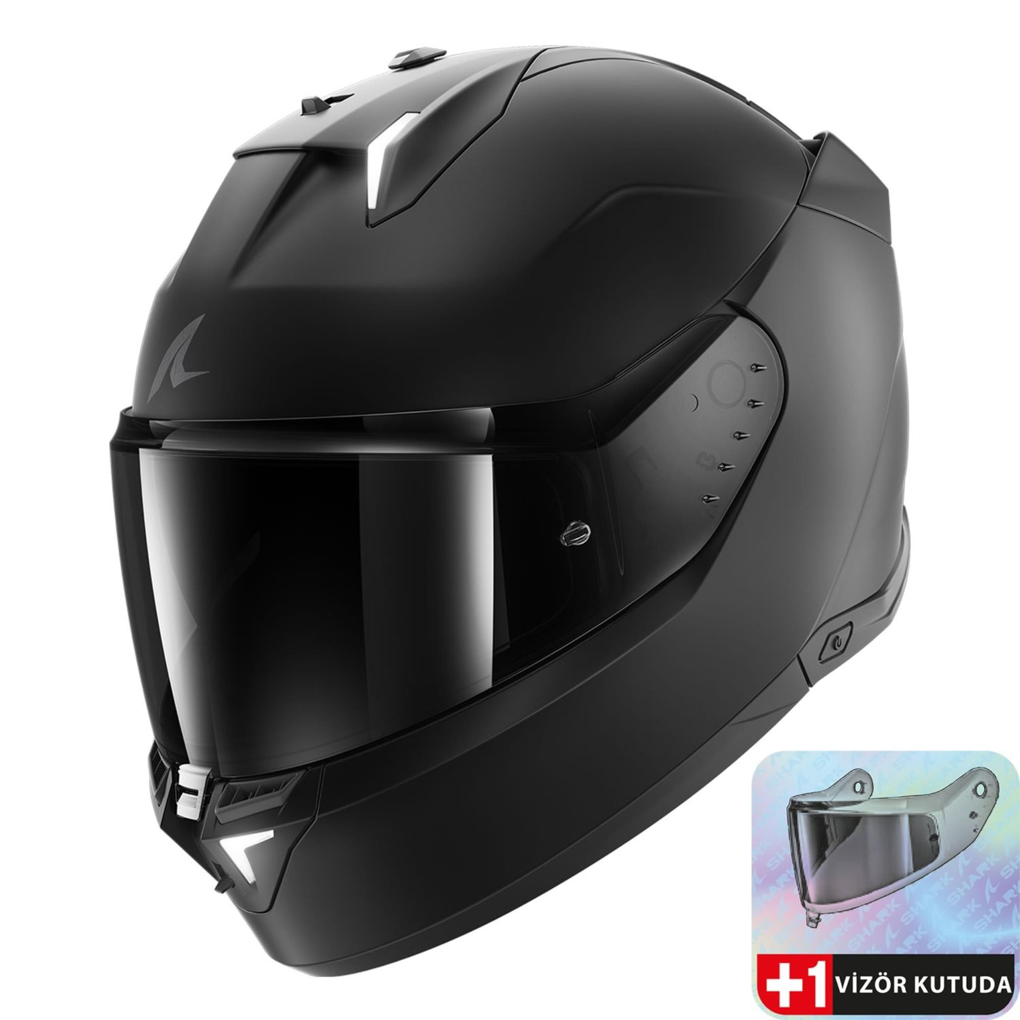 0318 SHARK SKWAL İ3 DARK SHADOW EDITION MAT SİYAH KASK KMA
