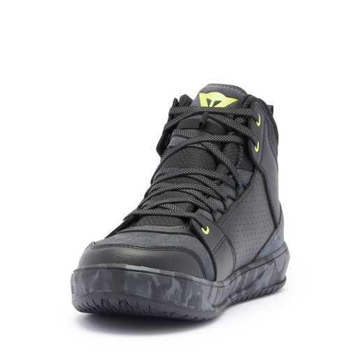 DAINESE AYAKKABI/ SUBURB D-WP SHOES BLACK/CAMO/ACID YELLOW
