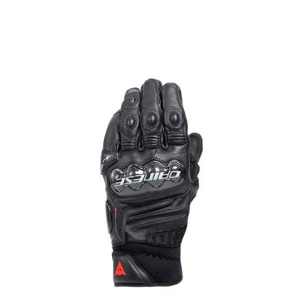 DAINESE ELD/CARBON 4 SHORT LTHR GLOVES BLACK BLACK