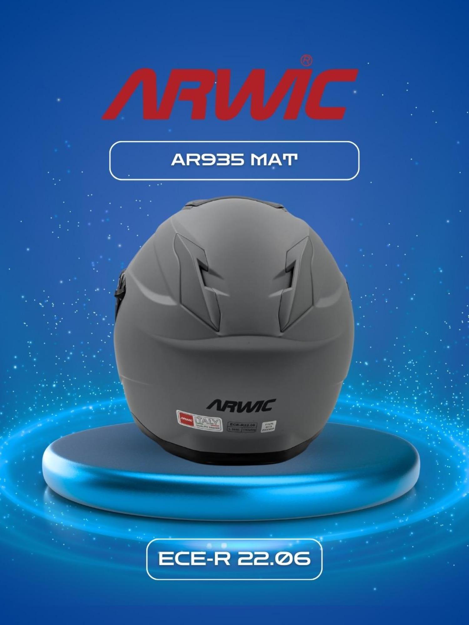 ARWİC KASK AR935 MAT GRİ