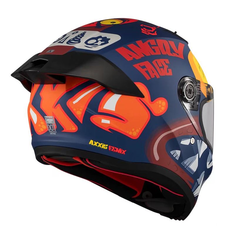 AXXIS FENIX ANGRY FACE C5 RED MATT