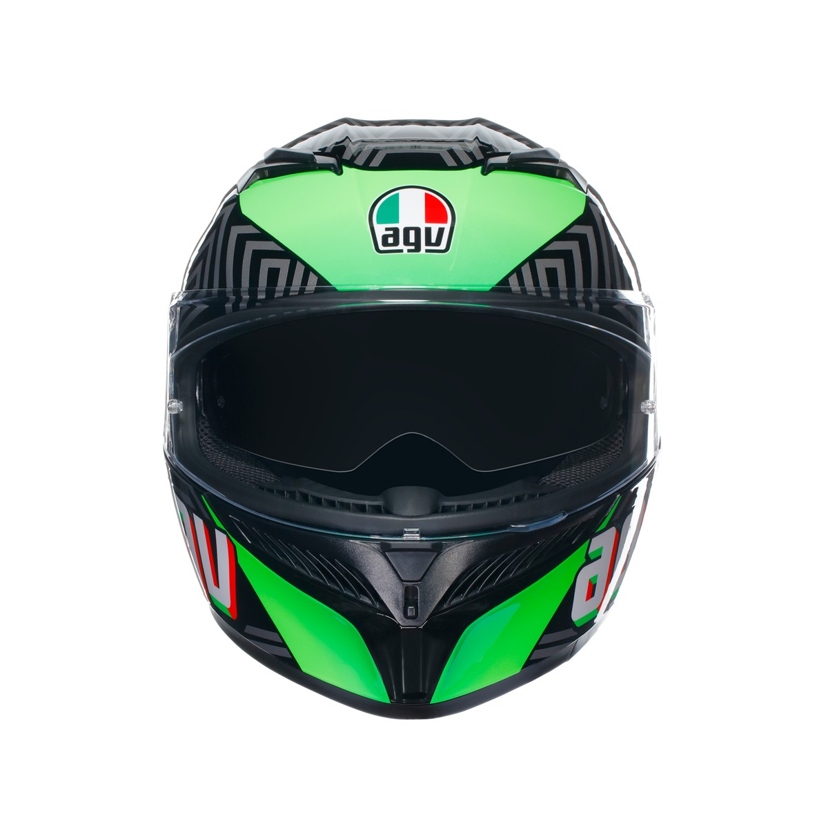 AGV KASK/K3 MPLK KAMALEON BLACK RED GREEN