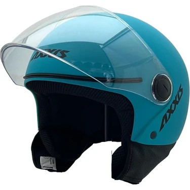 AXXIS SQUARE S SOLID A17 MATT BLUE YARIM KASK