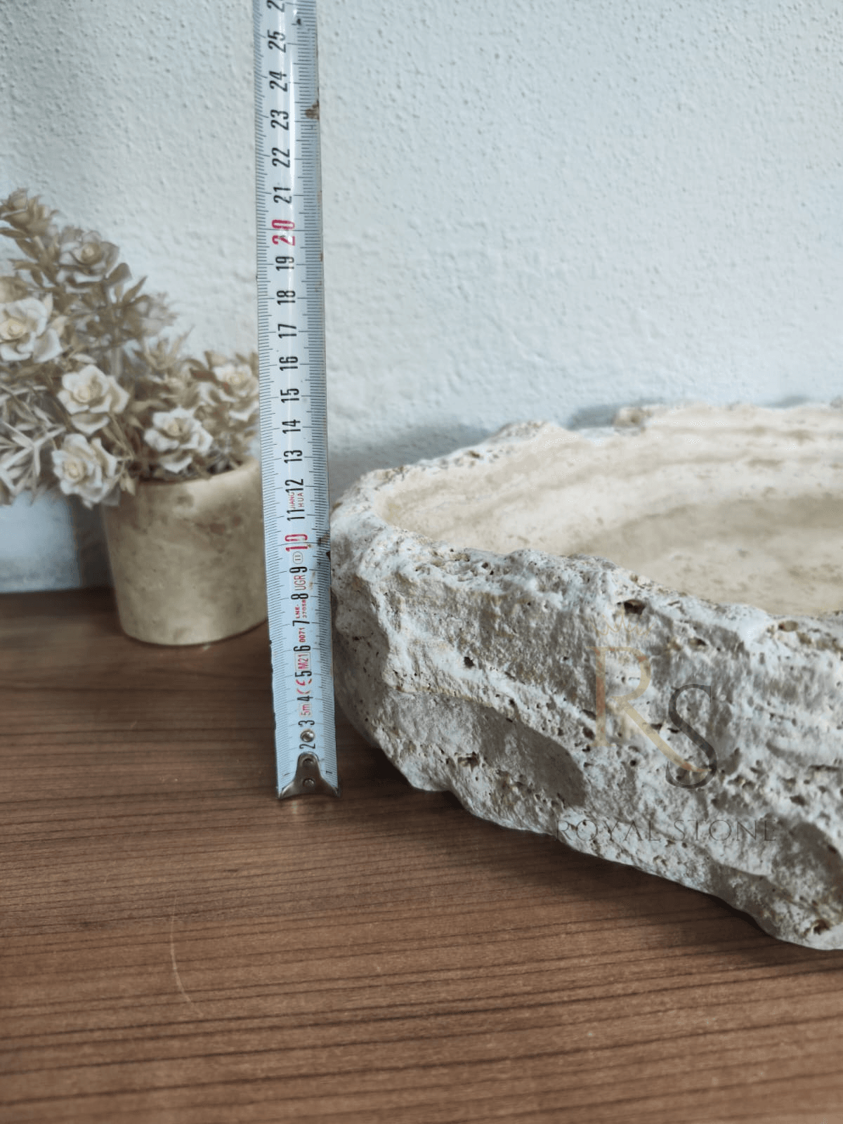 Chiseled Stone Made to Order Custom Sink, Cream Rough Hewn Stone Bowl Sink, Travertine Marble Sink, Round Countertop Stone Sink