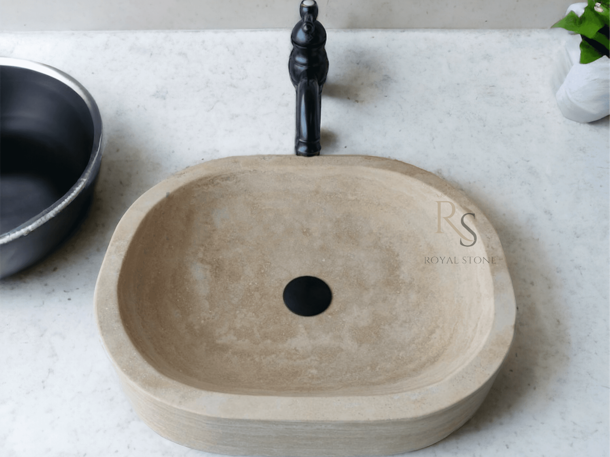 Natural Stone Vanity Sink, Travertine Marble Sink, Powder Room Sink, Travertine Stone Vessel Sink, Marble Sink, Gorgeous Custom Sink