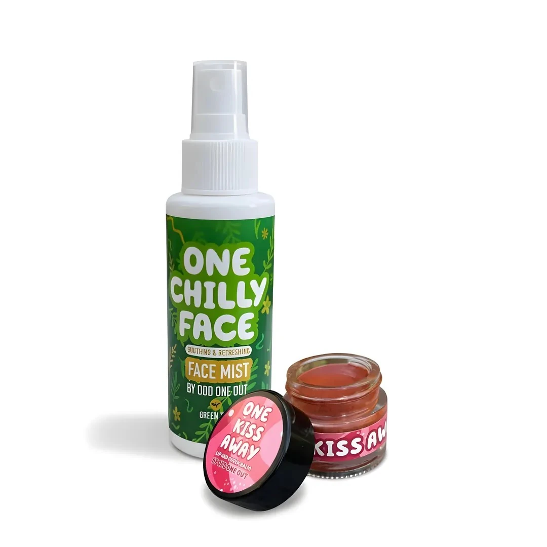 One Chilly Face Mist Ferahlatıcı Yüz Spreyi ve One Kiss Away Renklendirci Balm, 2'Li Set image