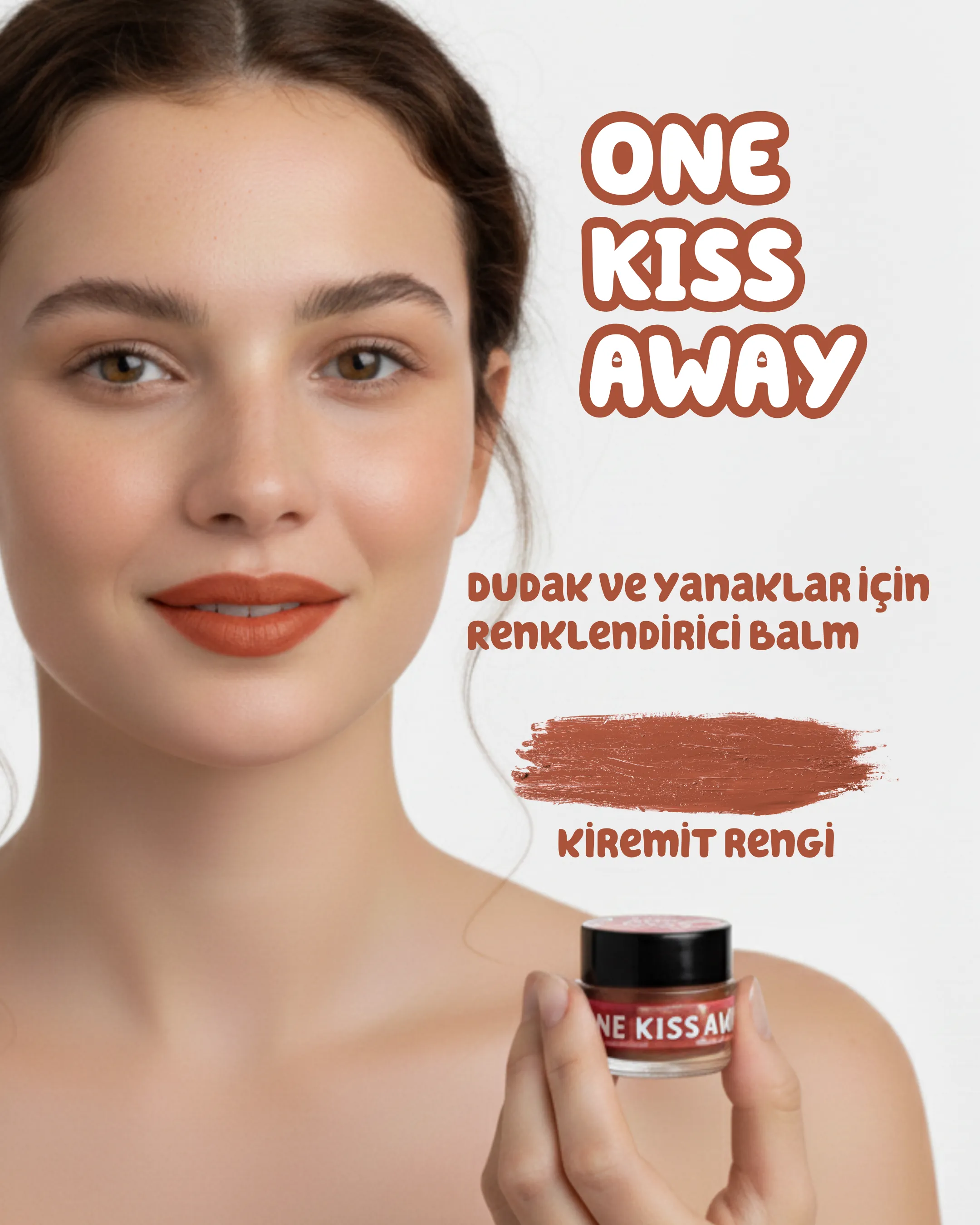 One Kiss Away Dudak ve Yanaklar için Renklendirici Balm