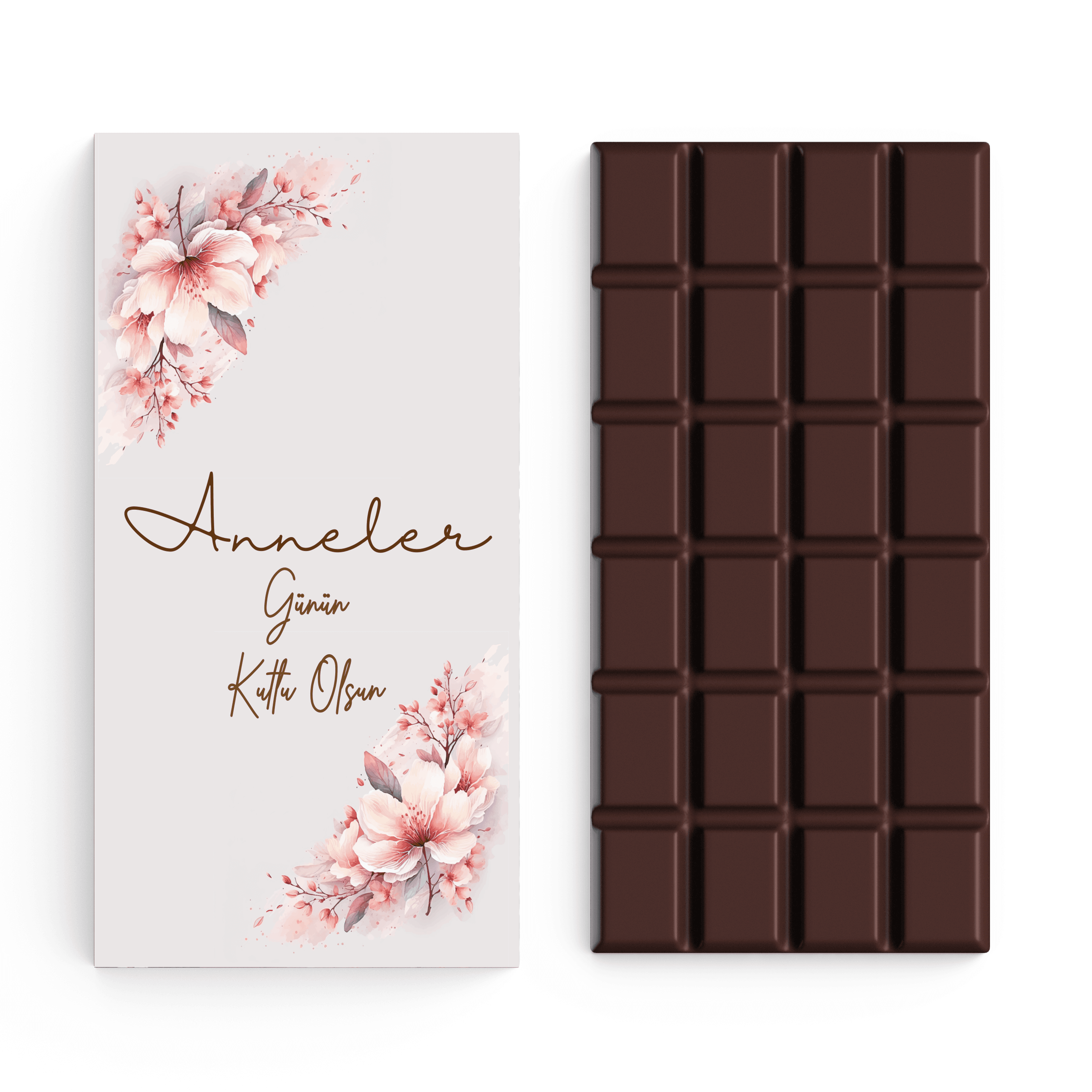 Anneler Gününe Özel Sütlü Tablet Çikolata