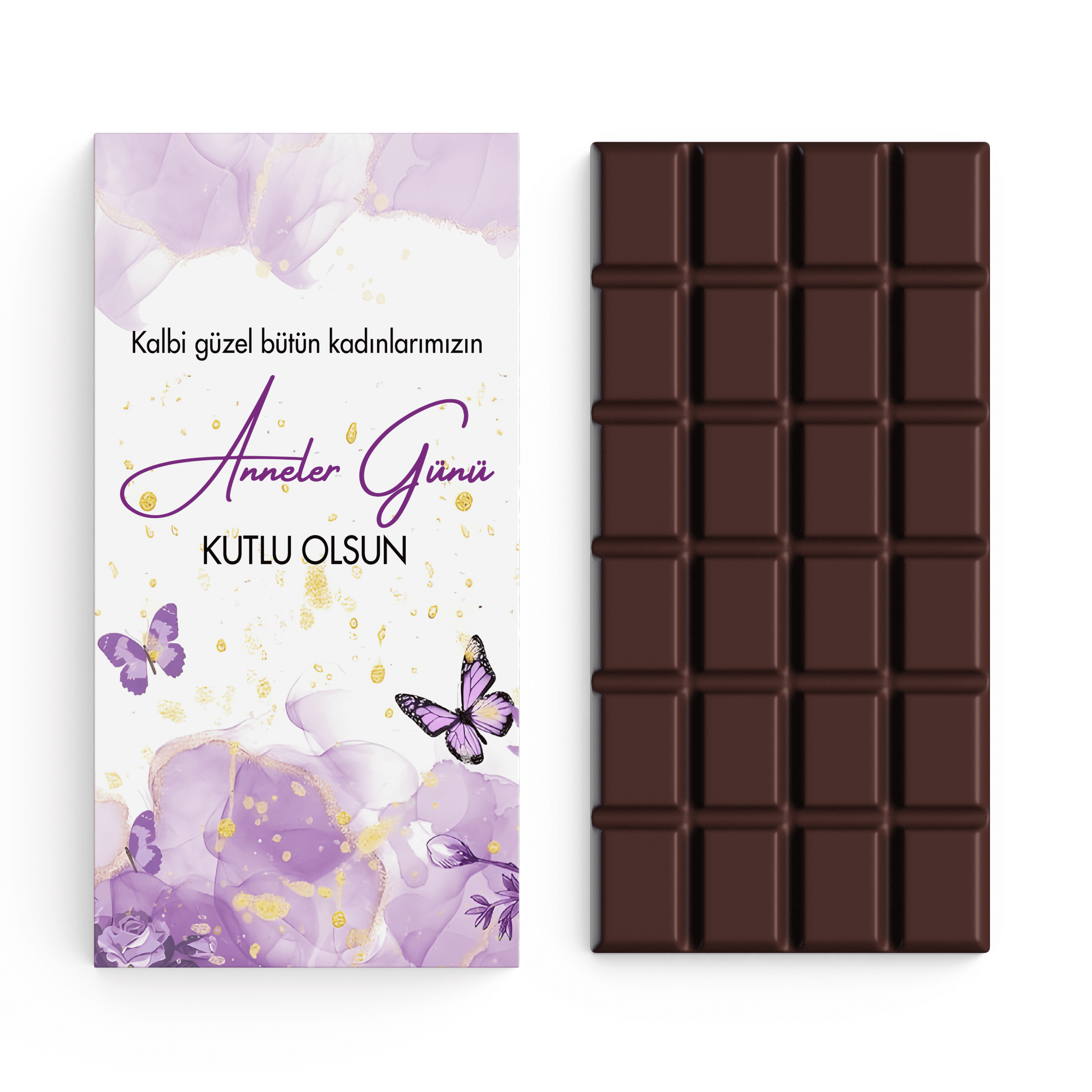 Anneler Gününe Özel Sütlü Tablet Çikolata