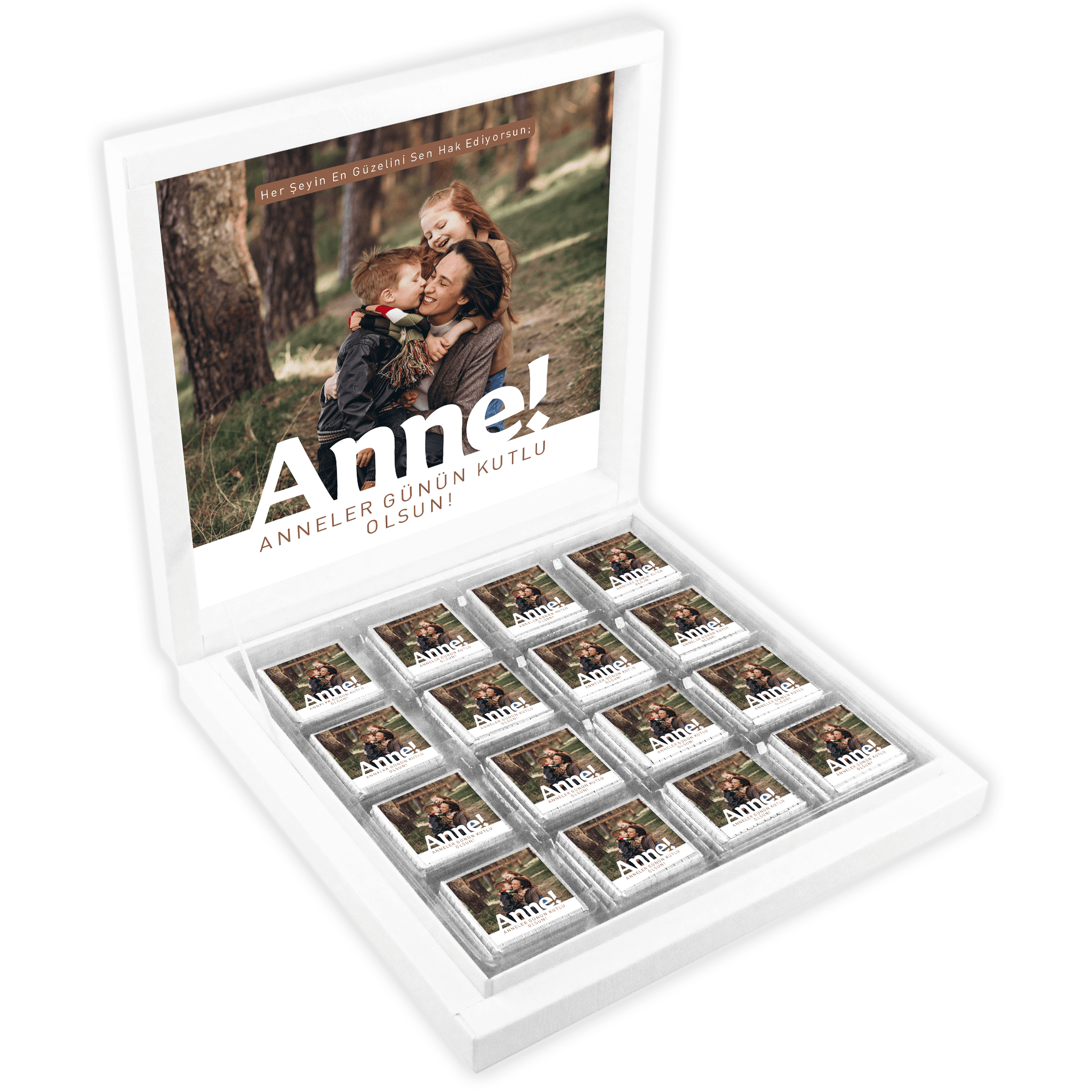 Anneler Günü Fotoğraflı Madlen Kutu