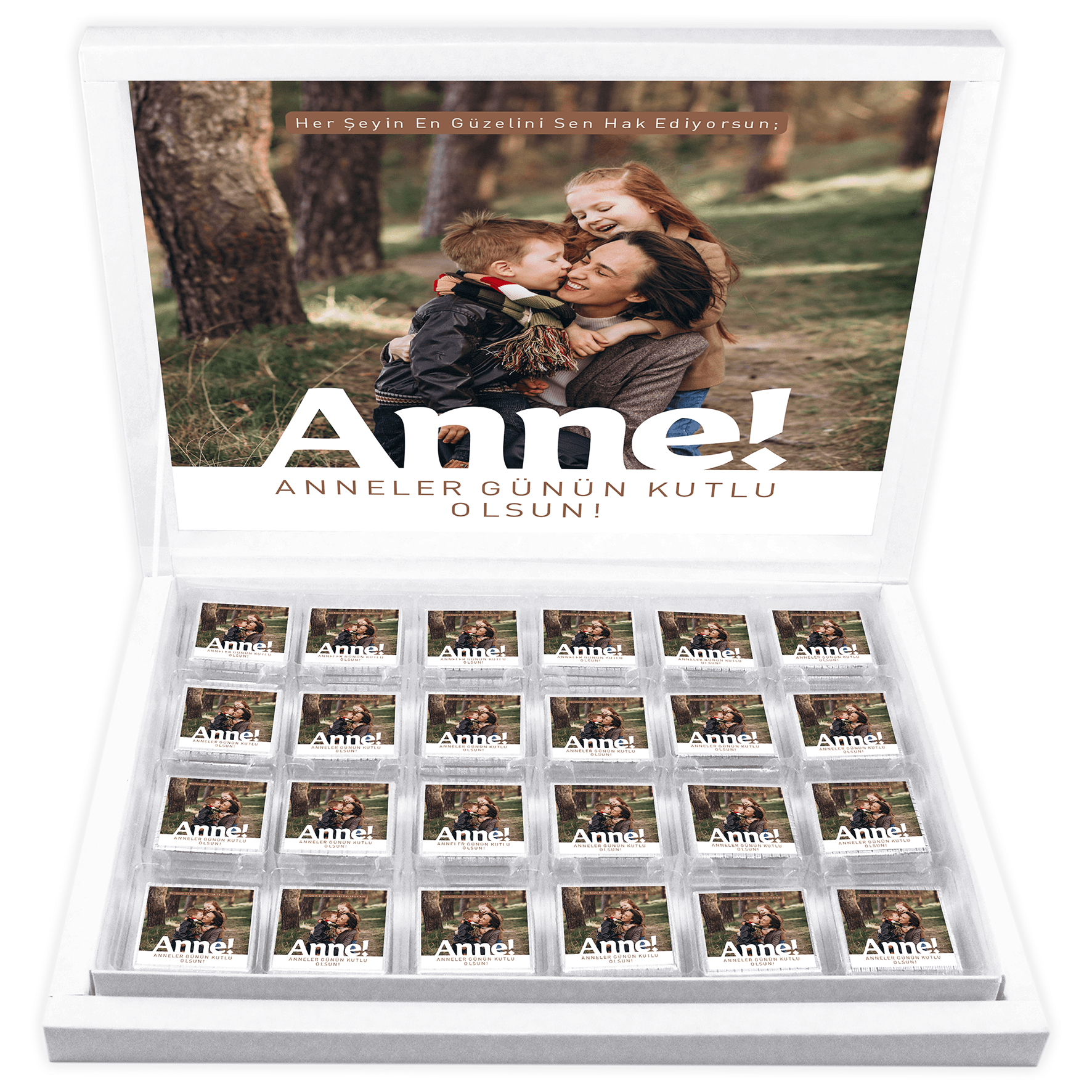 Anneler Günü Fotoğraflı Madlen Çikolata