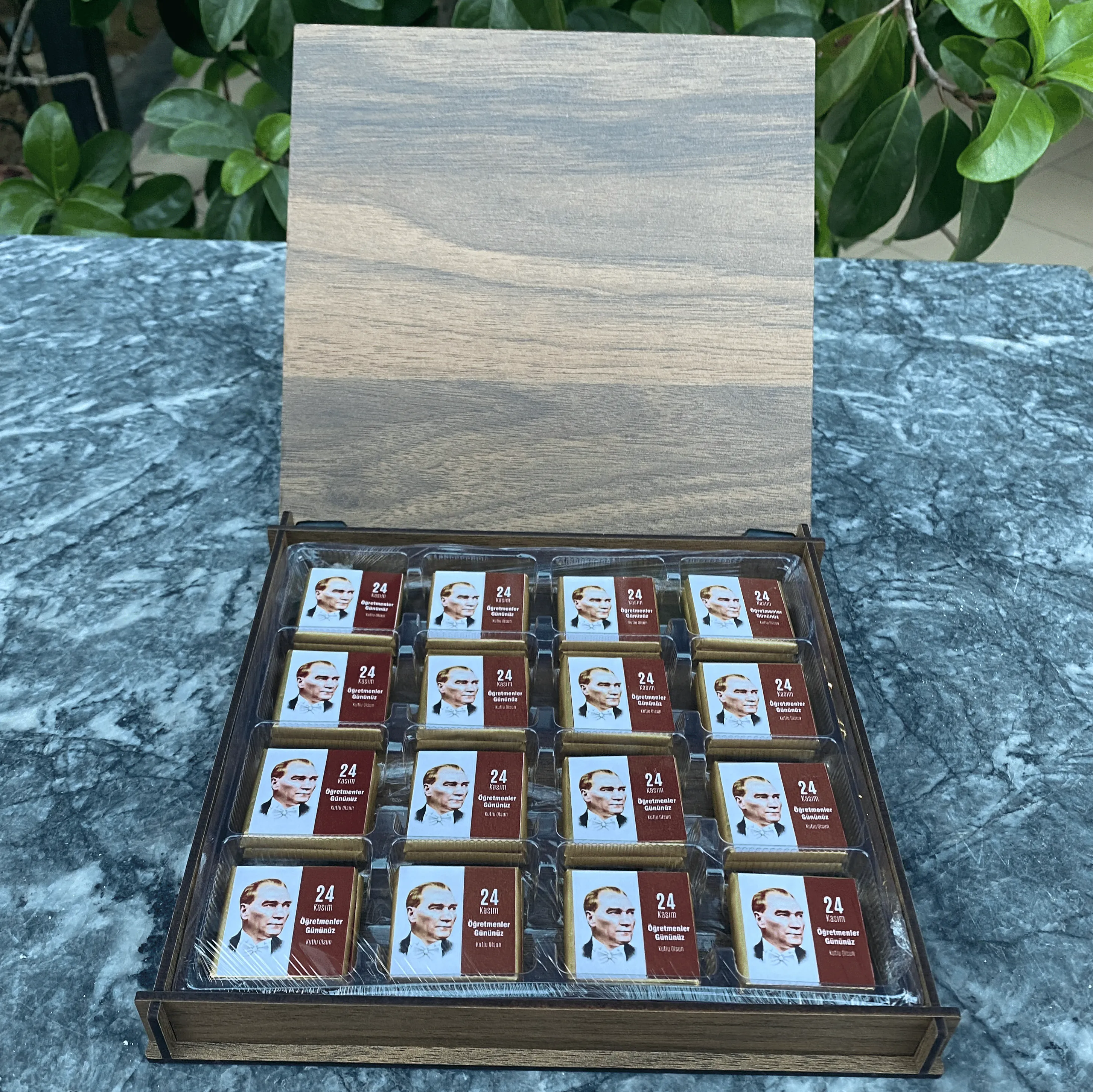 Öğretmenler Günü / Ahşap Kutu / Büyük Boy