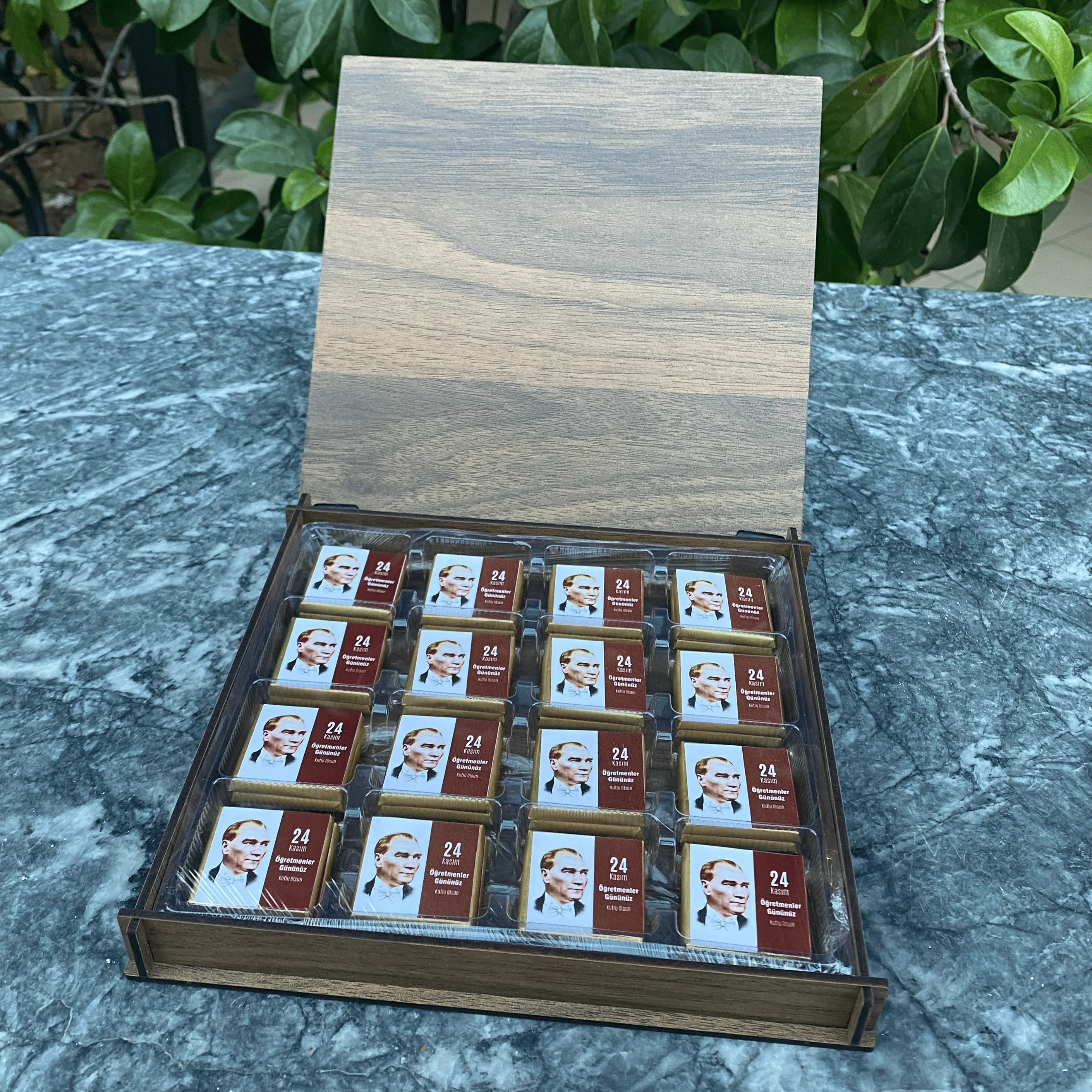 Öğretmenler Günü / Ahşap Kutu / Büyük Boy