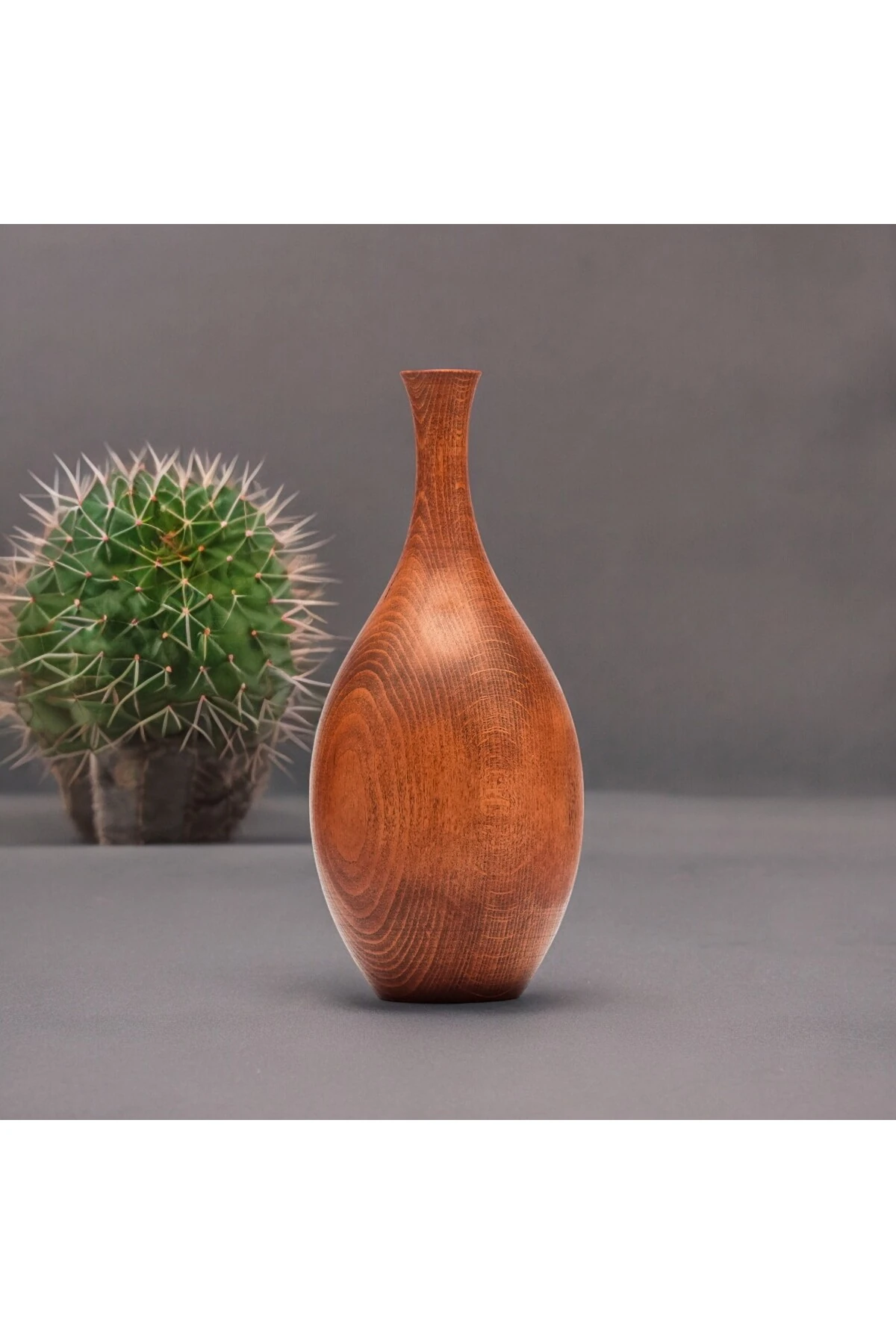 İSKANDİNAV TARZI AHŞAP VAZO EL İŞÇİLİĞİ