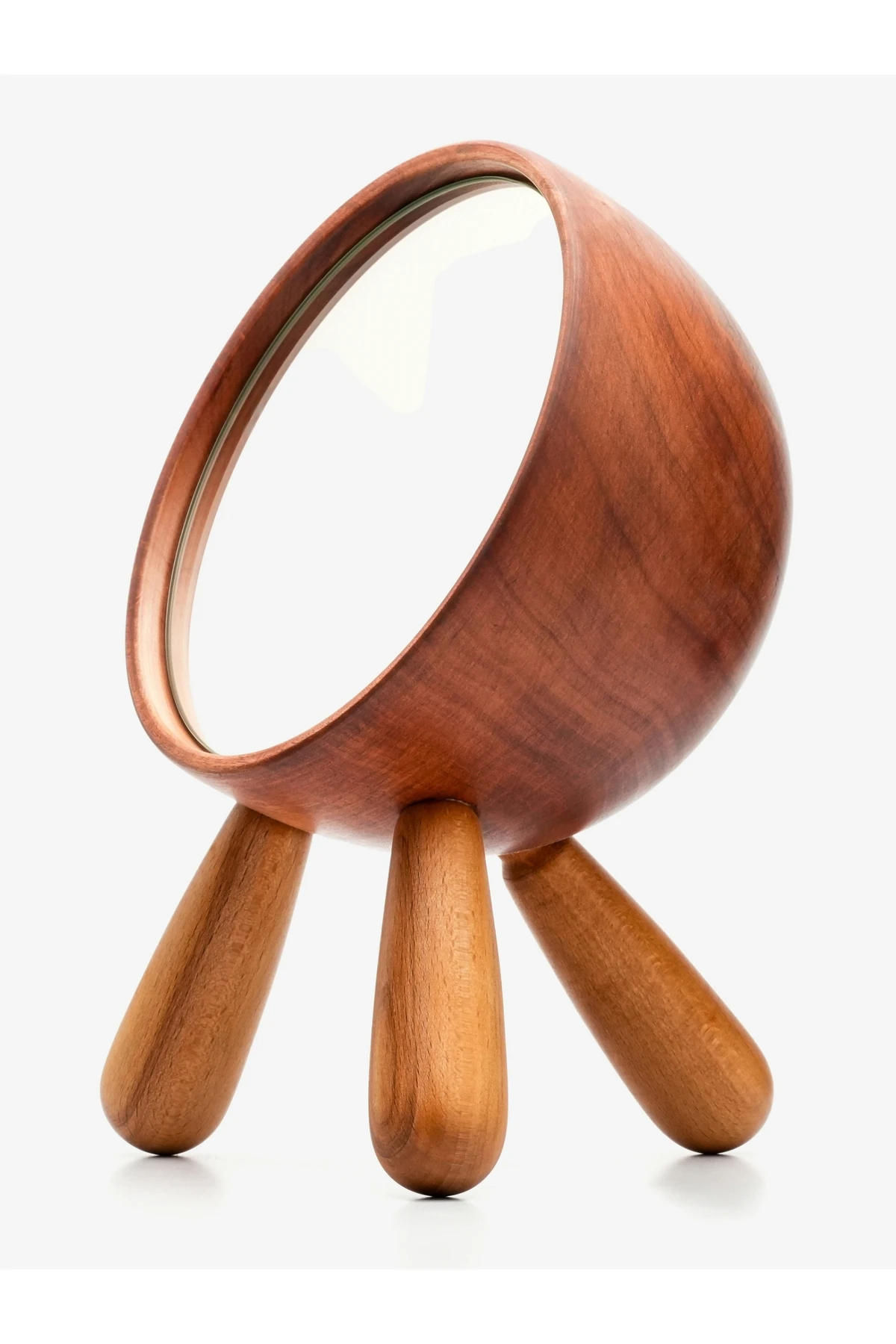 Dekoratif Masaüstü Makyaj Aynası Kızıl Renk