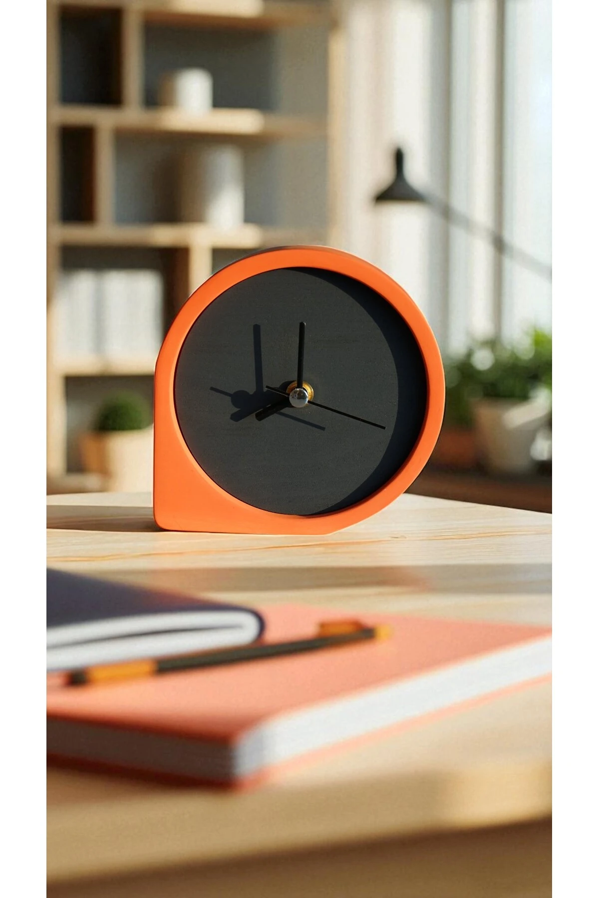 RENKLİ AHŞAP MASAÜSTÜ SAAT