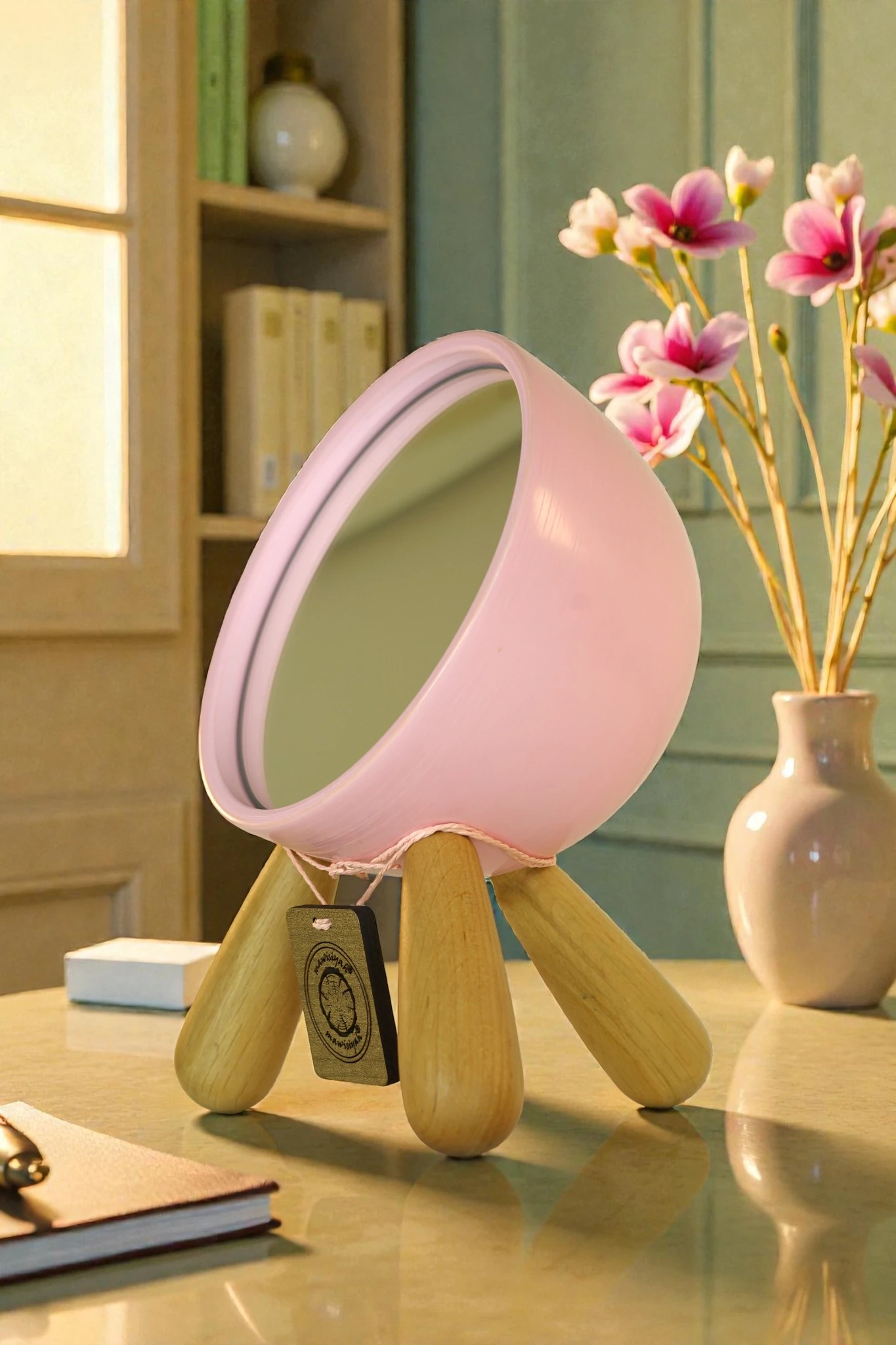 Dekoratif Makyaj Aynası | Toz Pembe Renk