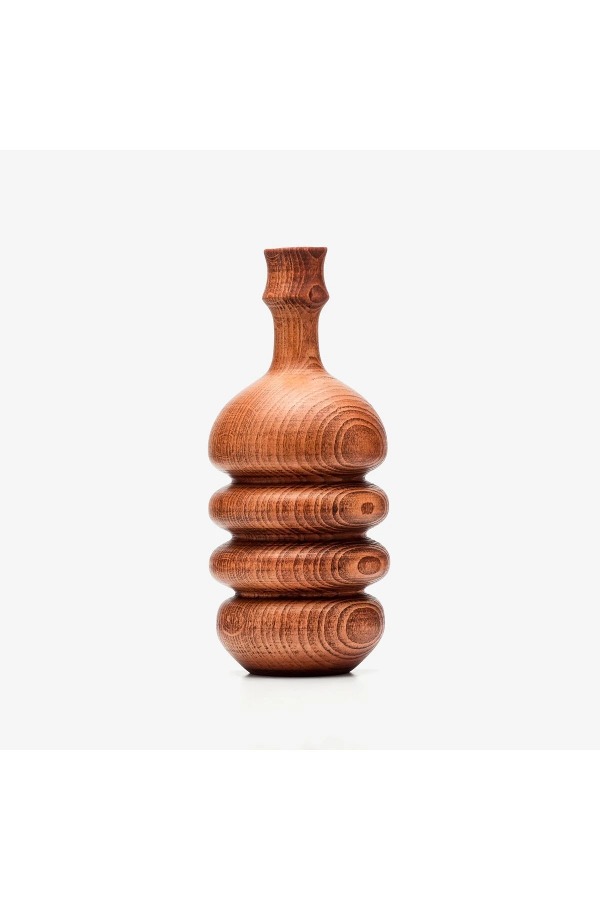 İSKANDİNAV TARZI AHŞAP VAZO VE KURUTULMUŞ PAMPAS