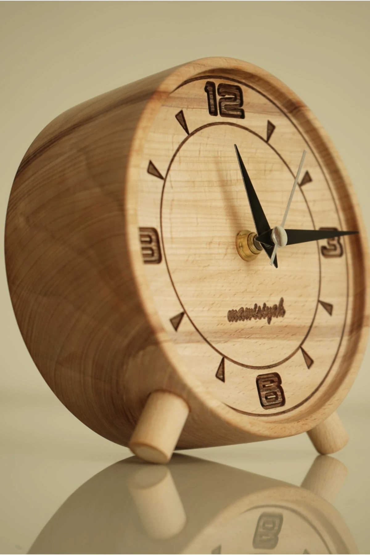 Ahşap Masa Saati -elyapımı