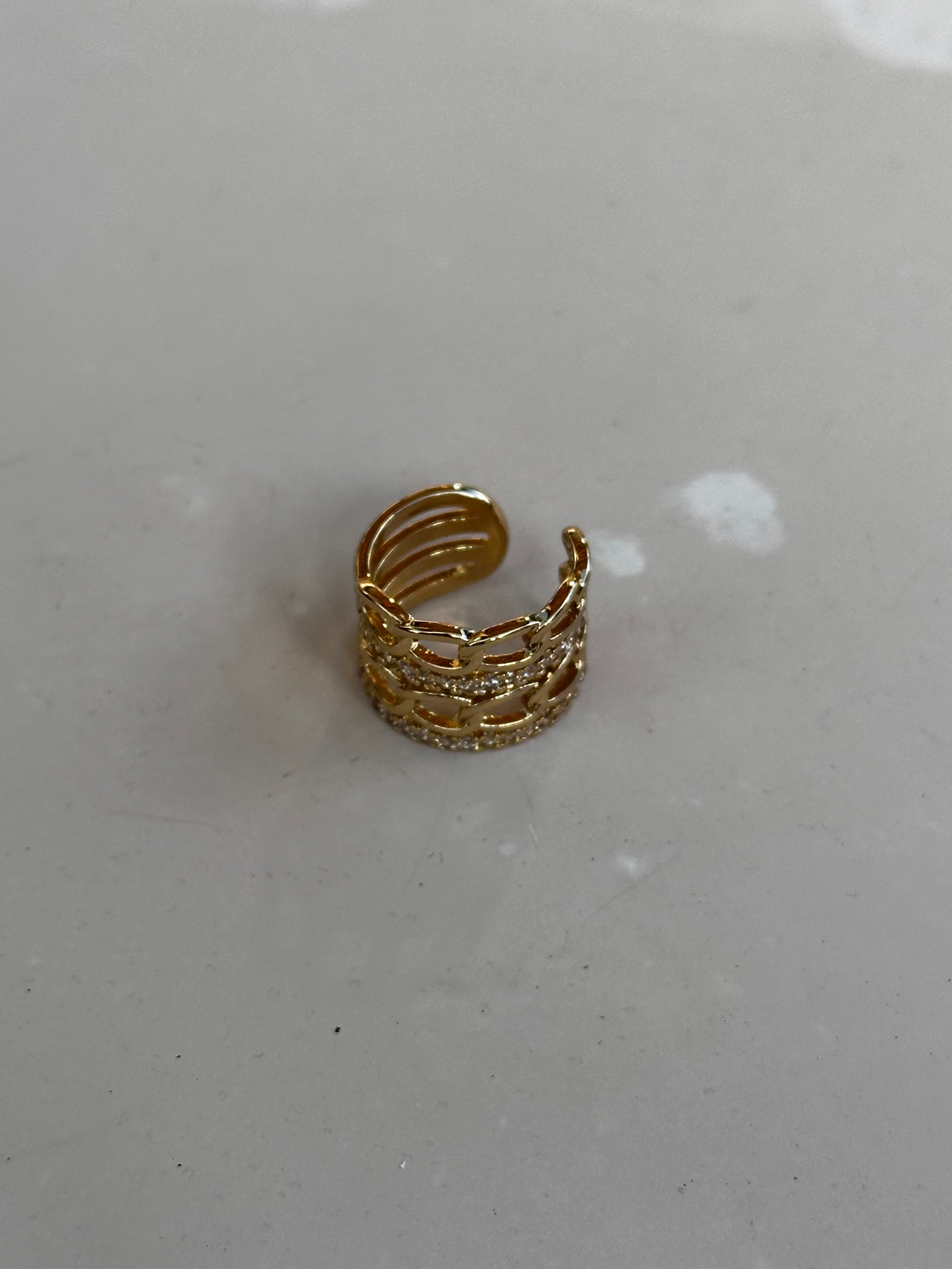 Zirkon Taşlı Ear Cuff