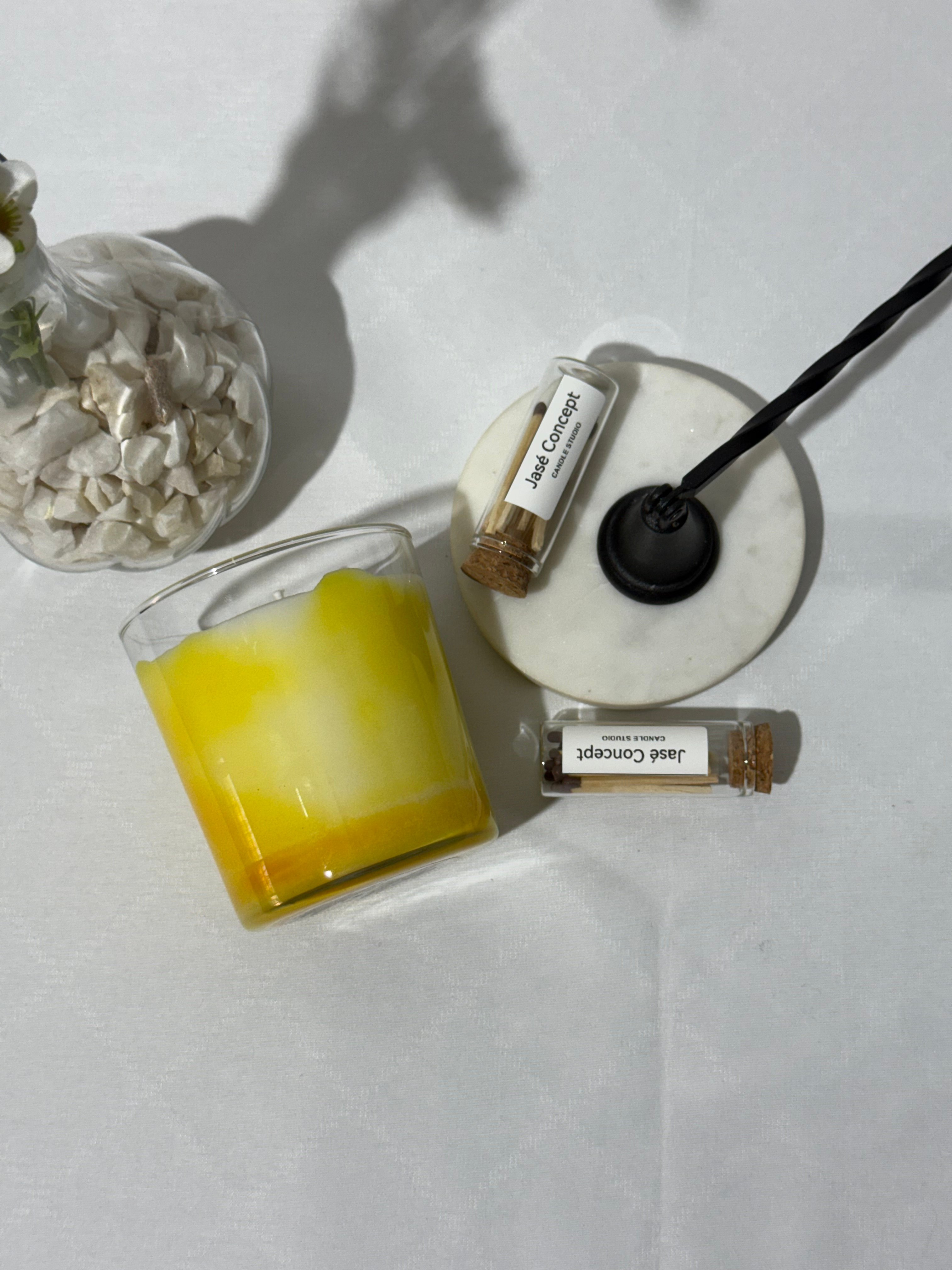 Limon Dalgalı Mum
