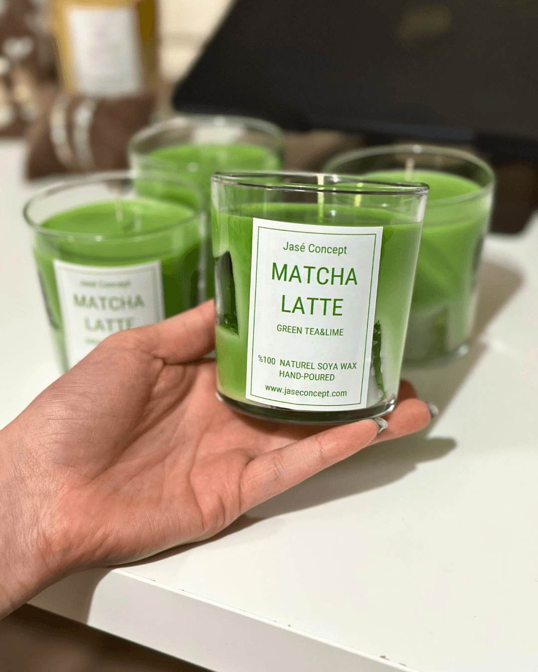 Matcha Latte Küçük Mum