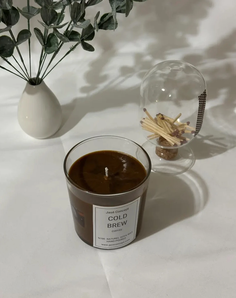 Cold Brew Küçük Boy | Kahve Kokulu Tasarım Mum (270gr)