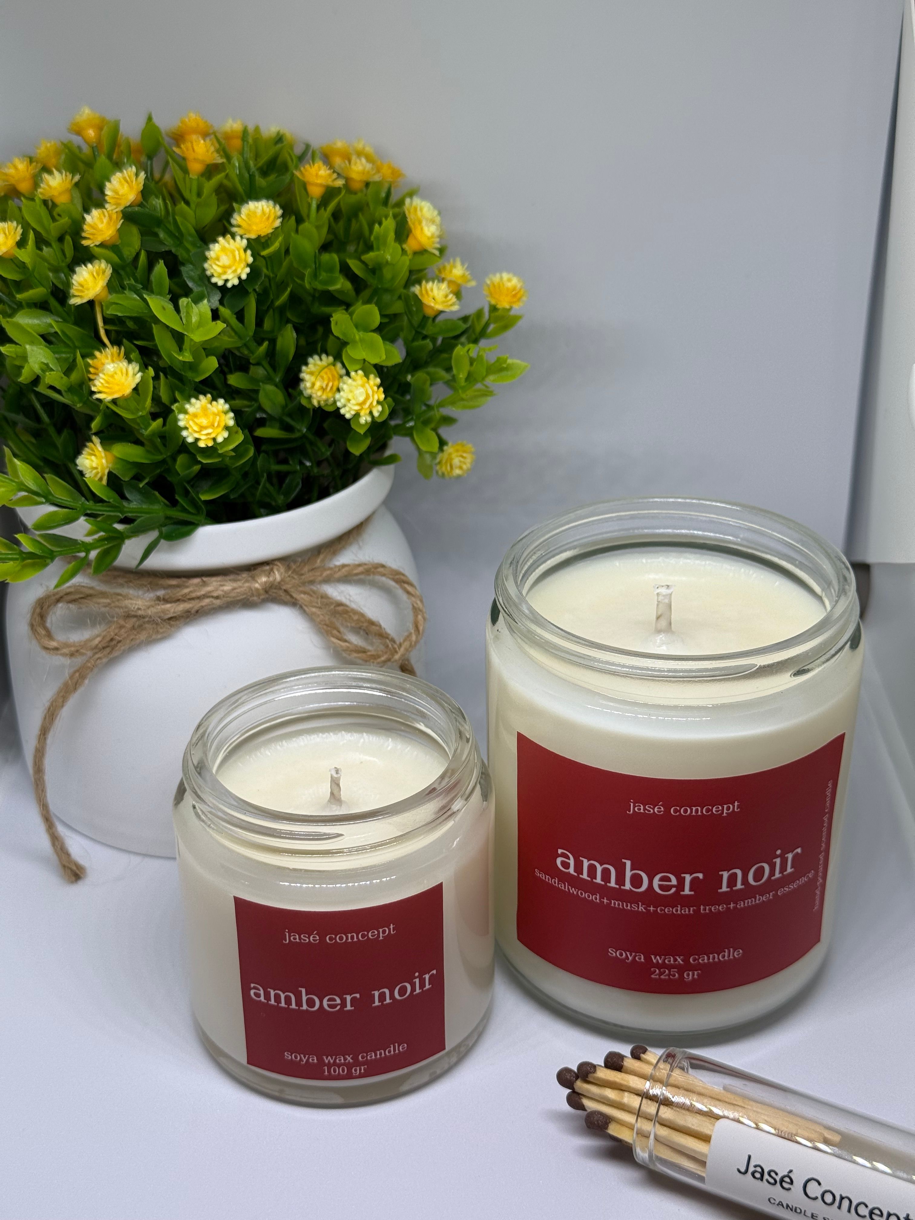 Amber Noir Kavanoz Mum