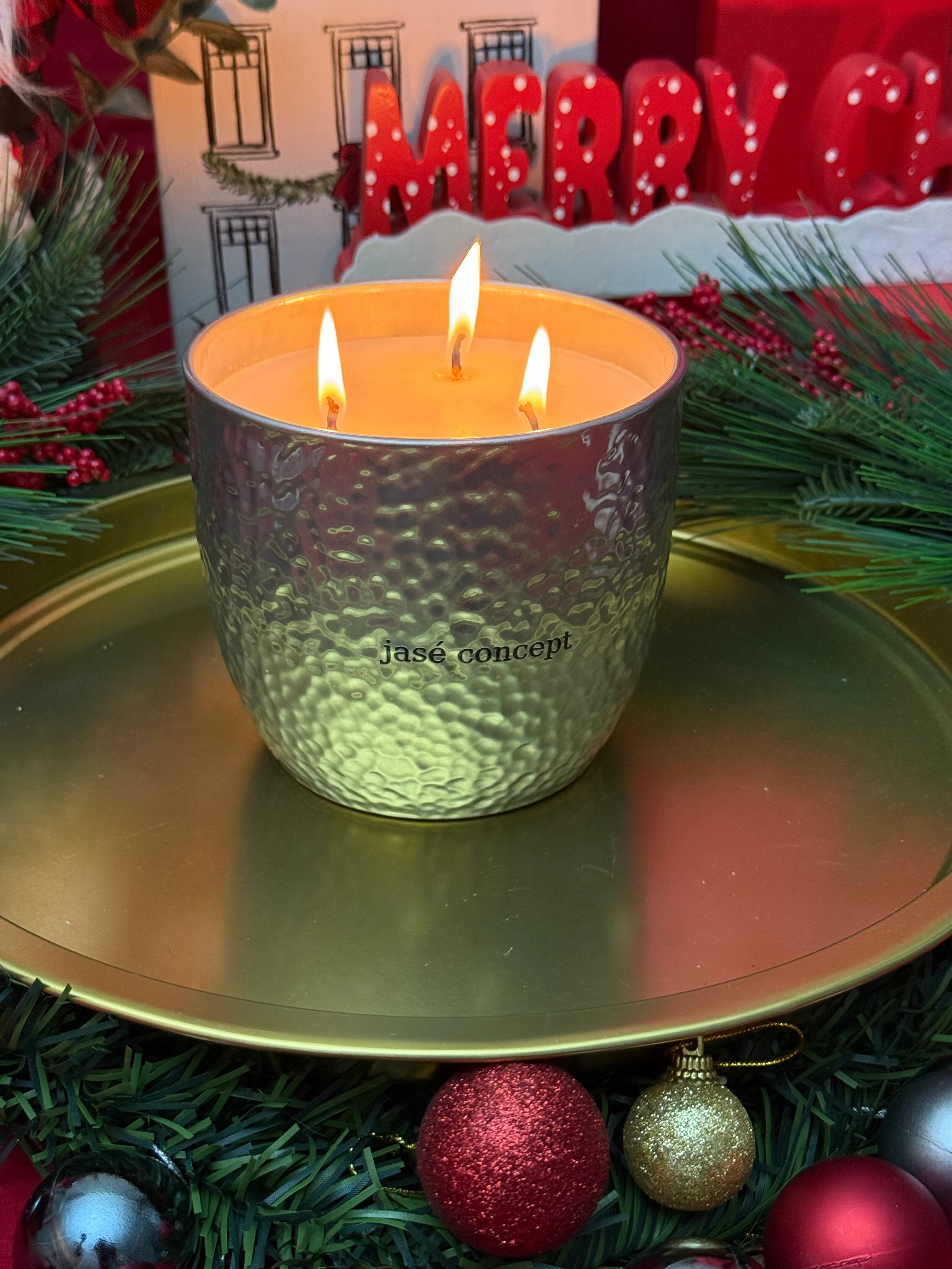 Lüks Maxi Boy Gümüş Tarçın-Vanilya Mum & Puro Kibrit Set (950 gr)