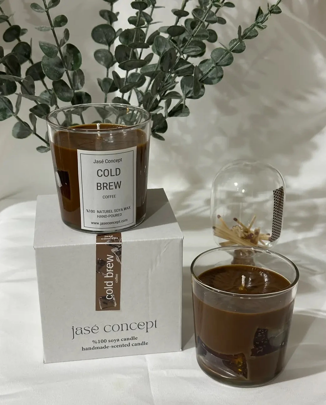 Cold Brew Küçük Boy | Kahve Kokulu Tasarım Mum (270gr)