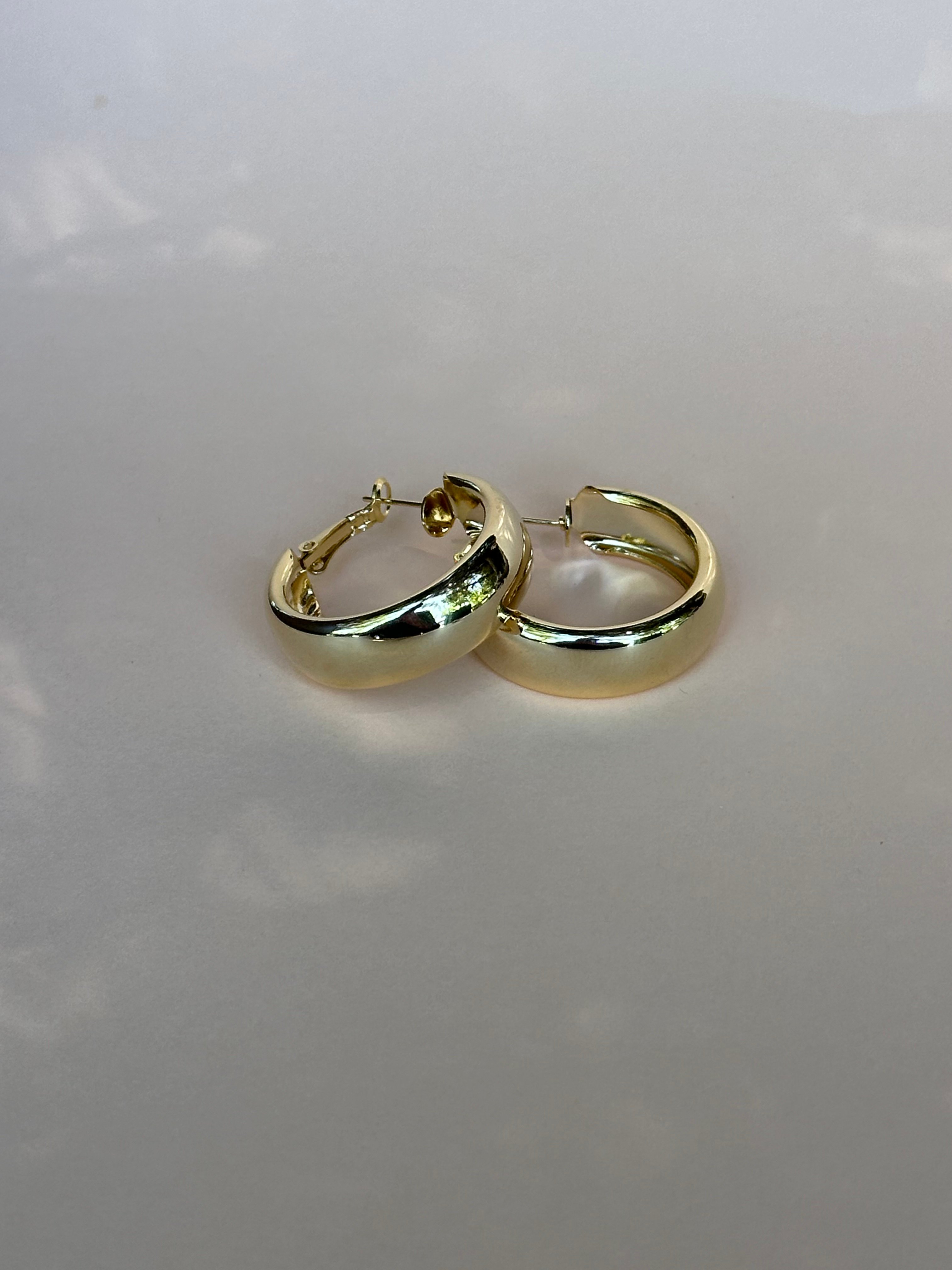 Basic Halka Gold Küpe 