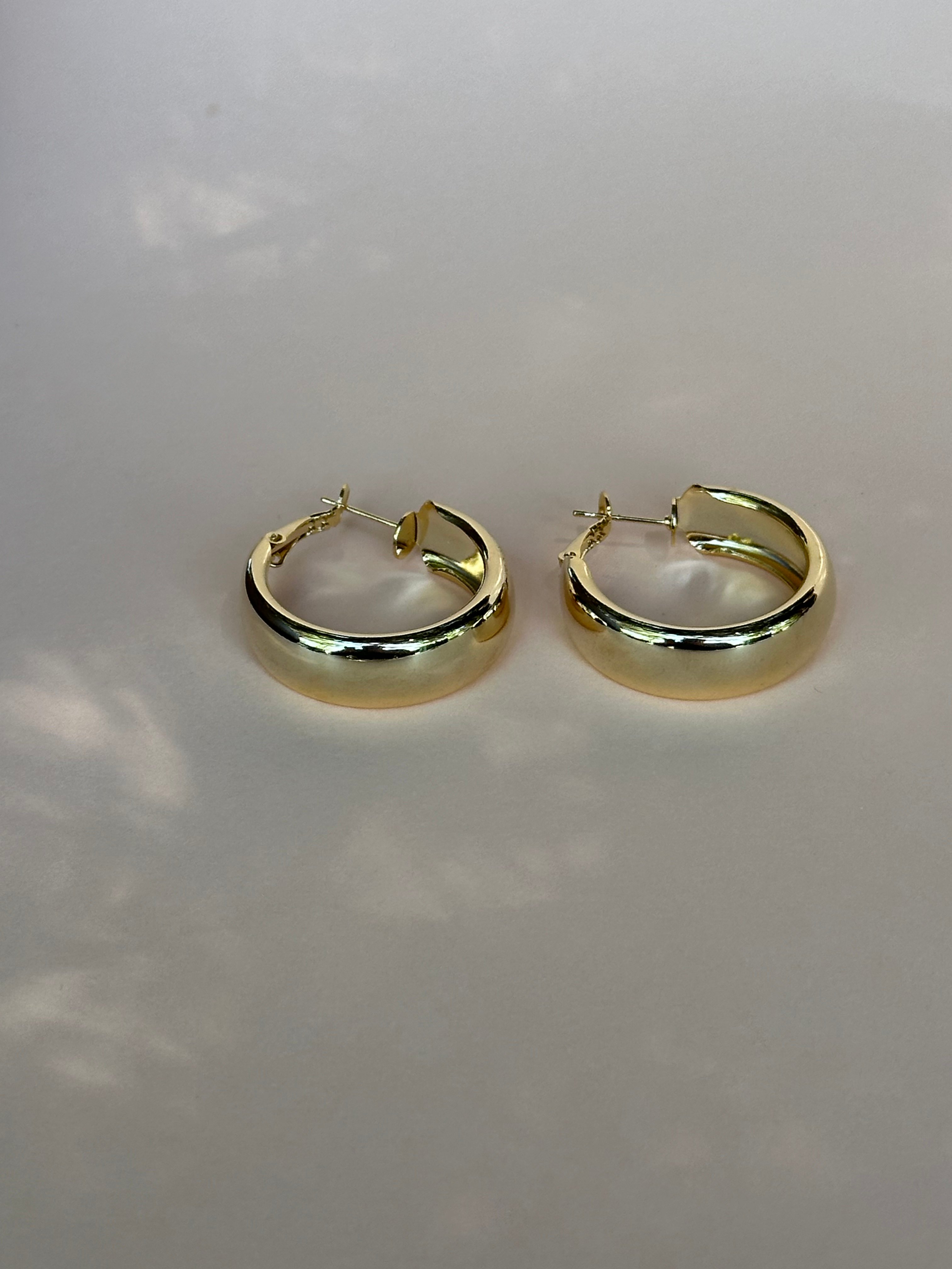 Basic Halka Gold Küpe 