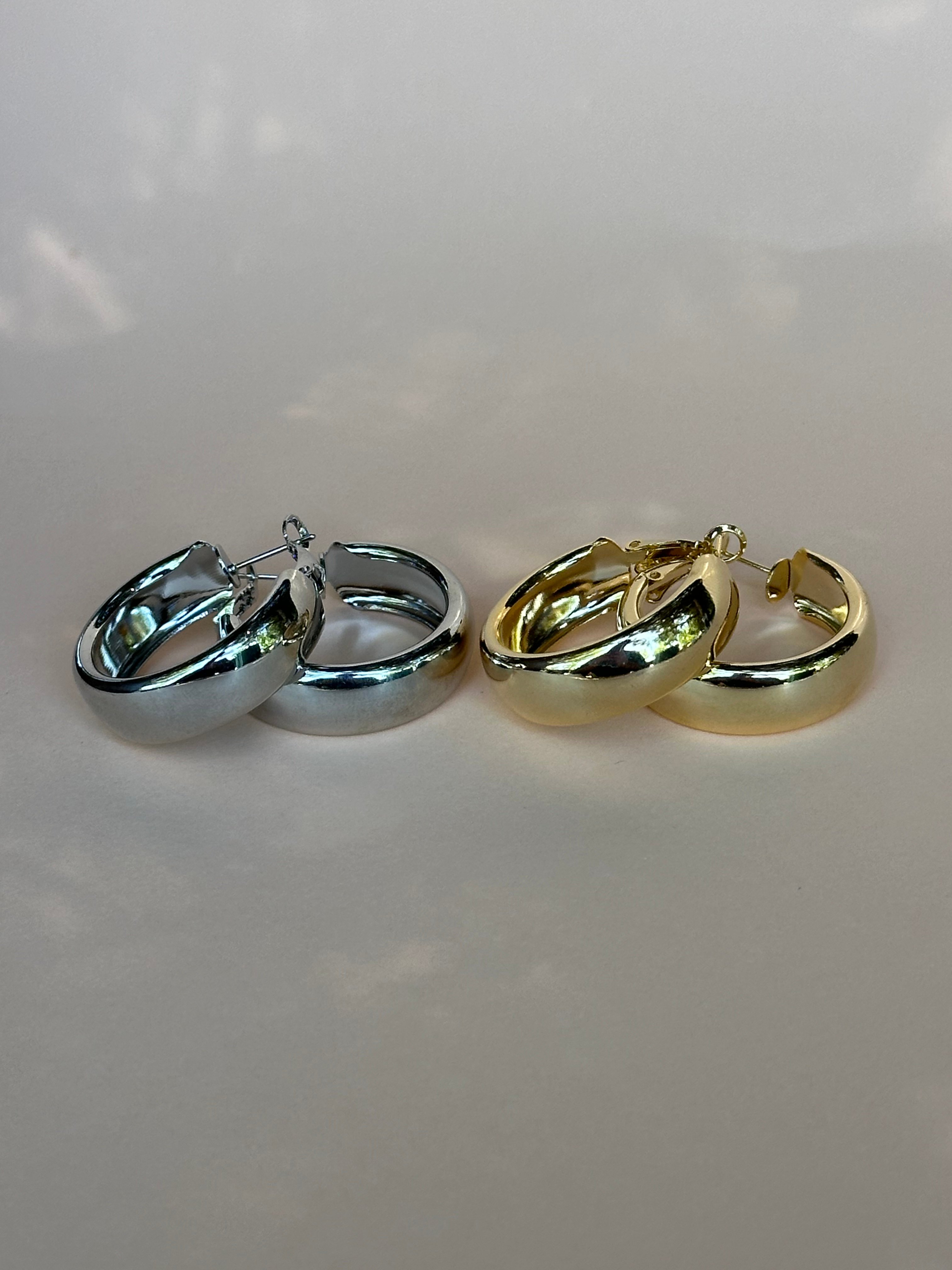 Basic Halka Gold Küpe 
