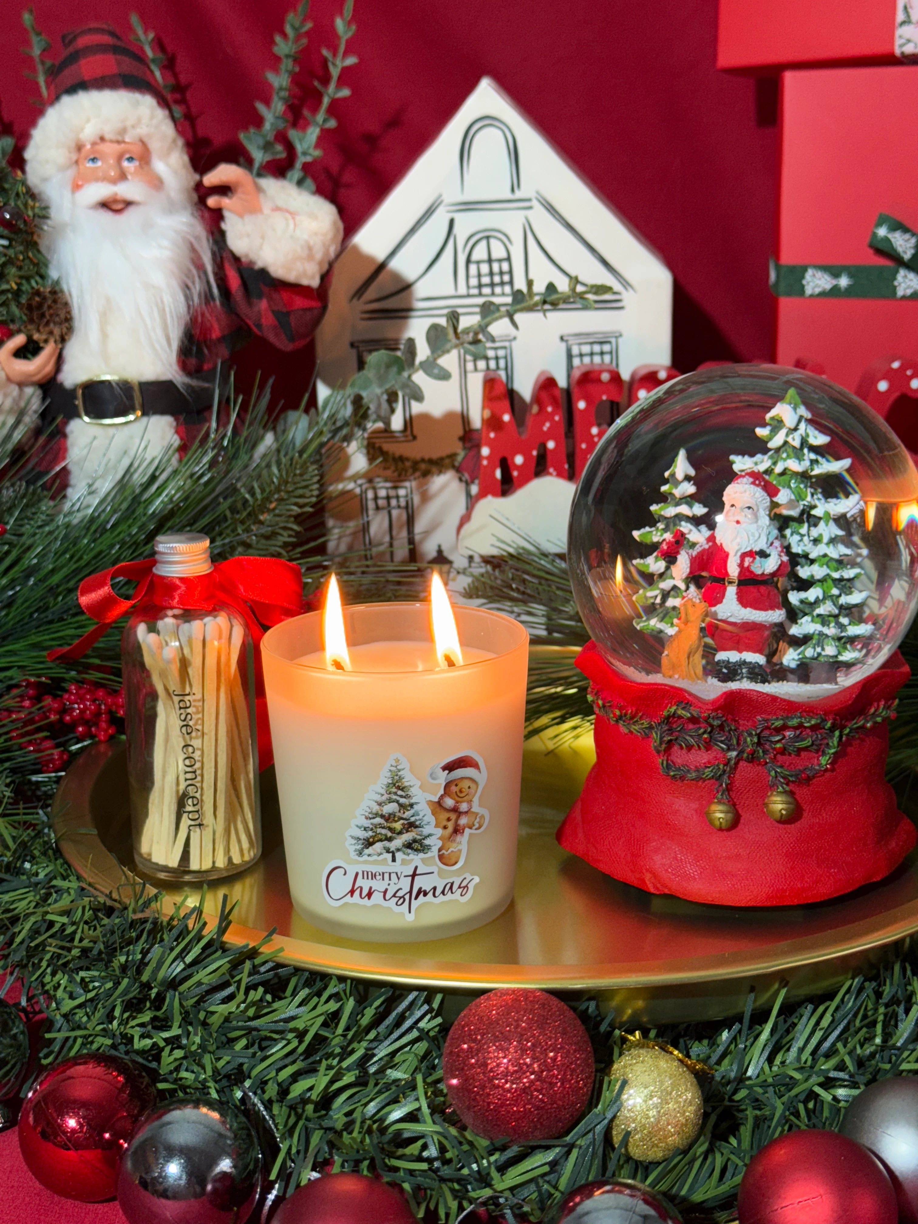 Buzlu Cam Tarçın-Vanilya Soya Mumu-270 gr.