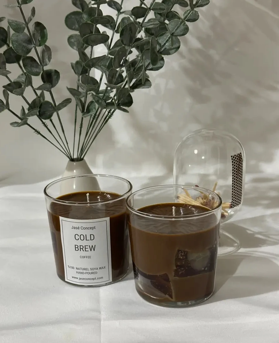Cold Brew Küçük Boy | Kahve Kokulu Tasarım Mum (270gr)