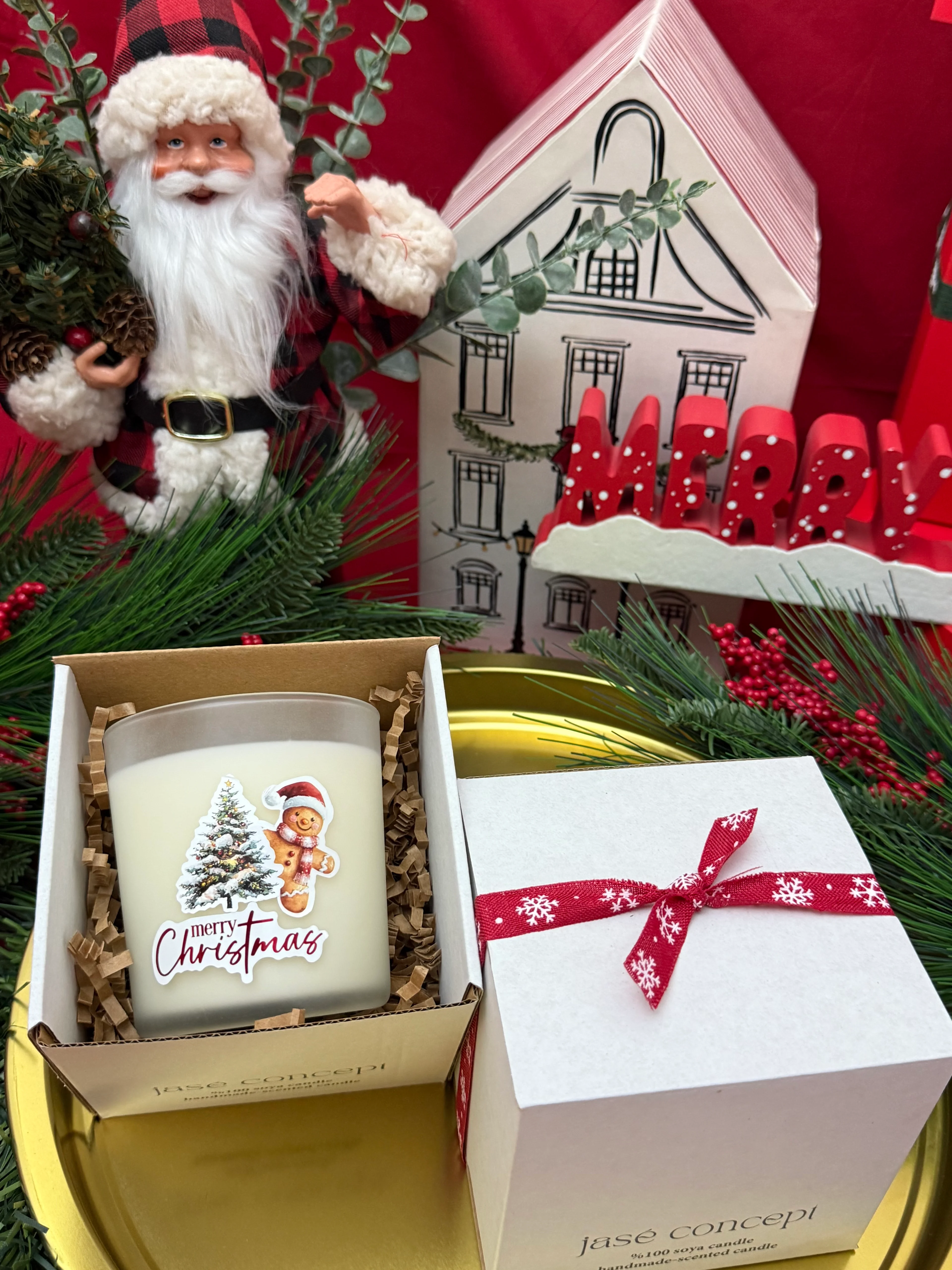 Buzlu Cam Tarçın-Vanilya Soya Mumu-270 gr.