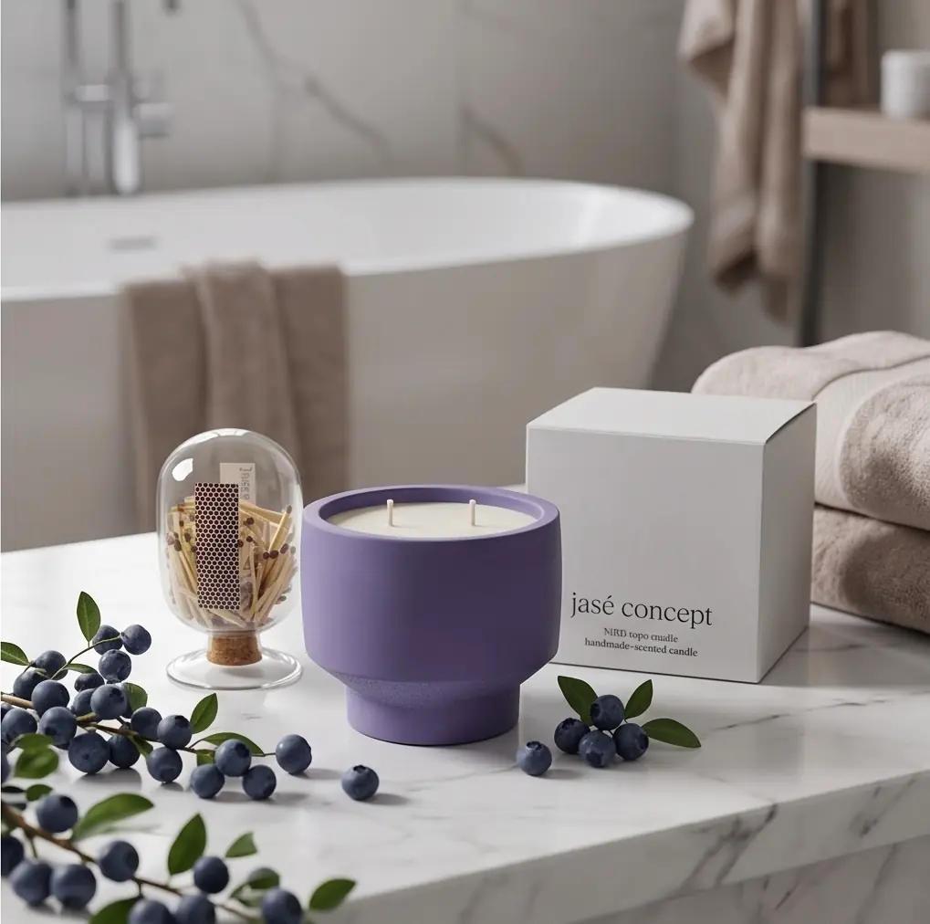 Yaban Mersini & Orkide Mor Beton Mum (270g) | Jasé Concept