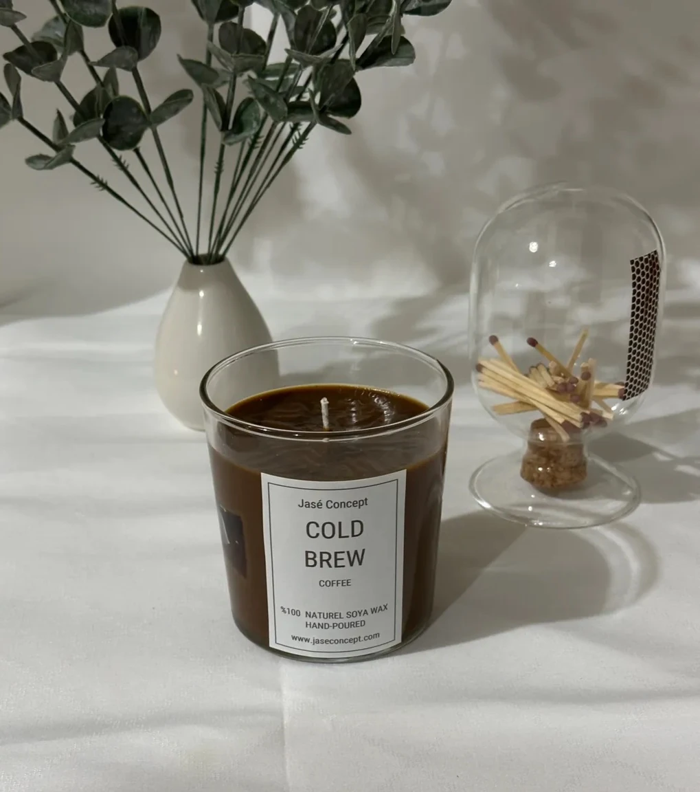 Cold Brew Küçük Boy | Kahve Kokulu Tasarım Mum (270gr)