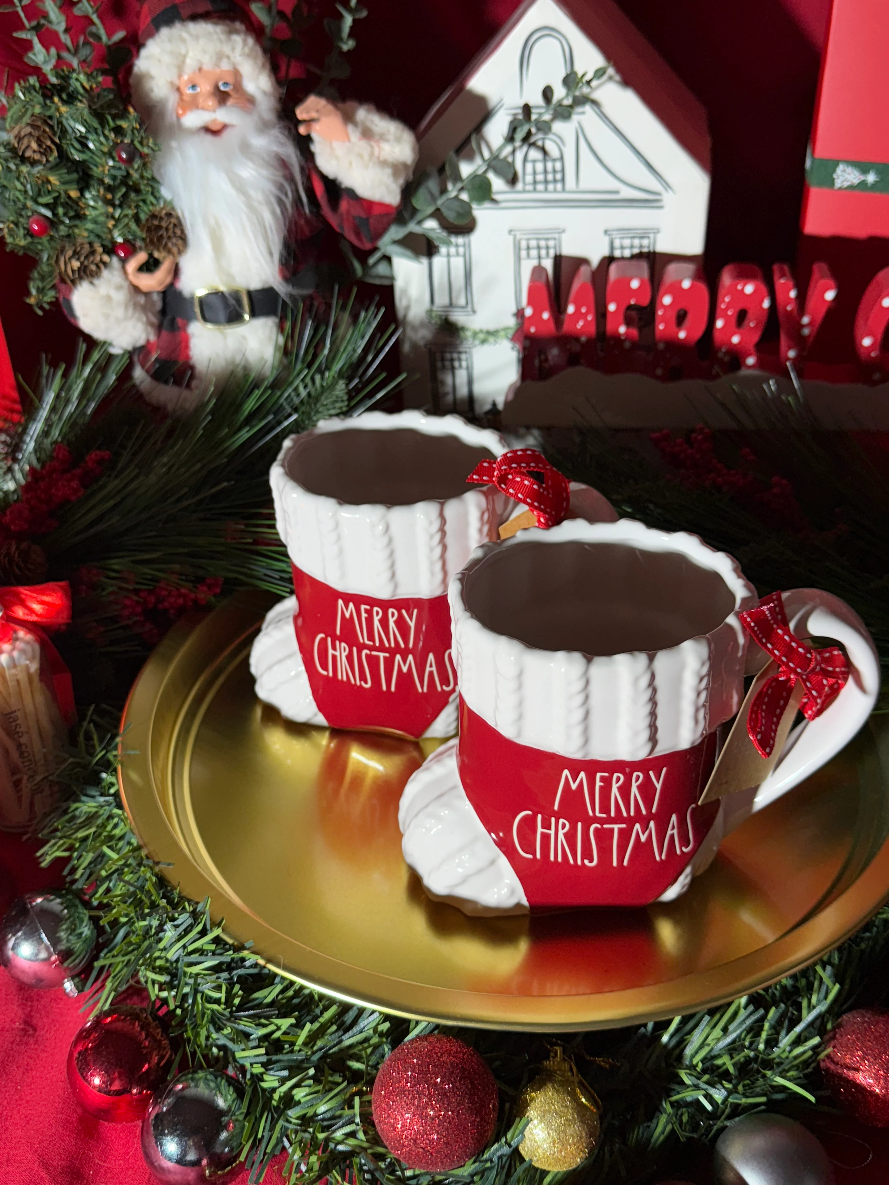 Orijinal Tasarım Yeni Yıl Çorap Seramik Kupa , Sınırlı Stok!