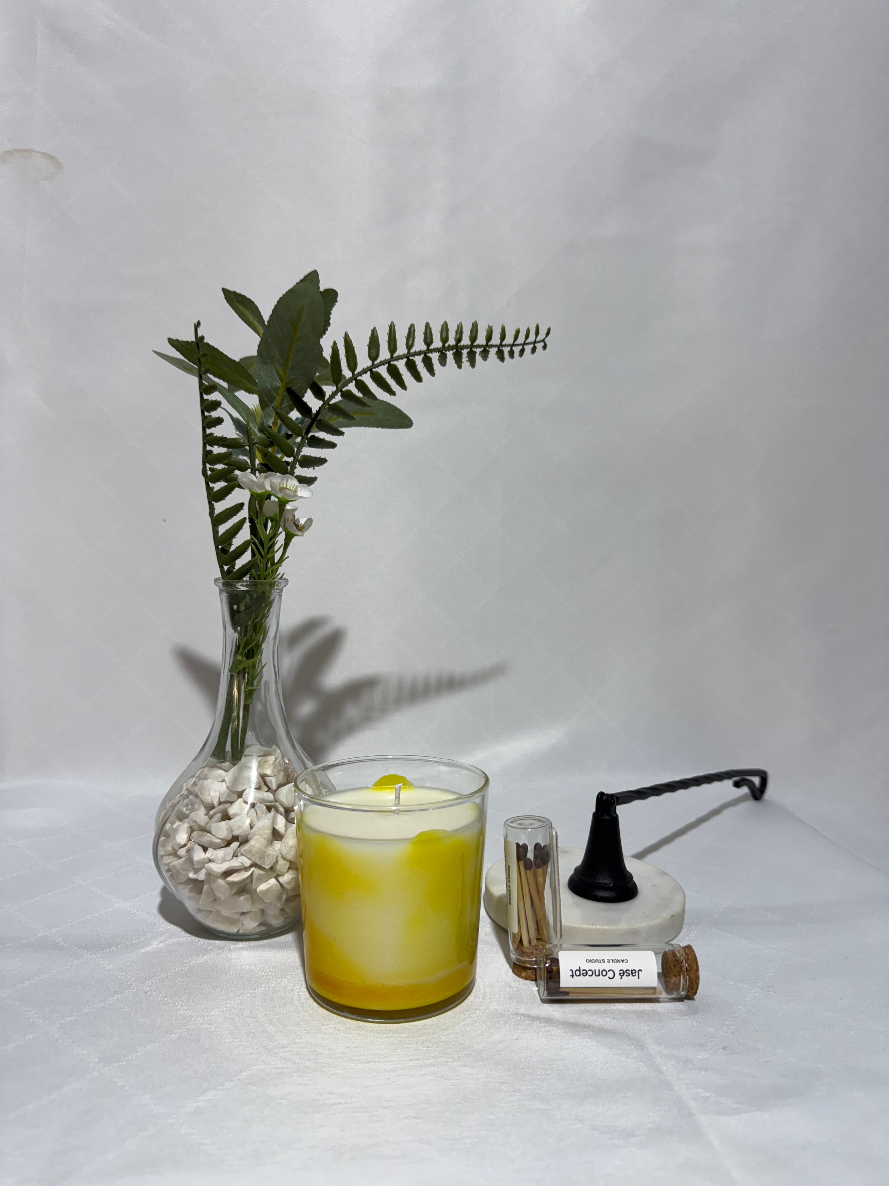 Limon Dalgalı Mum