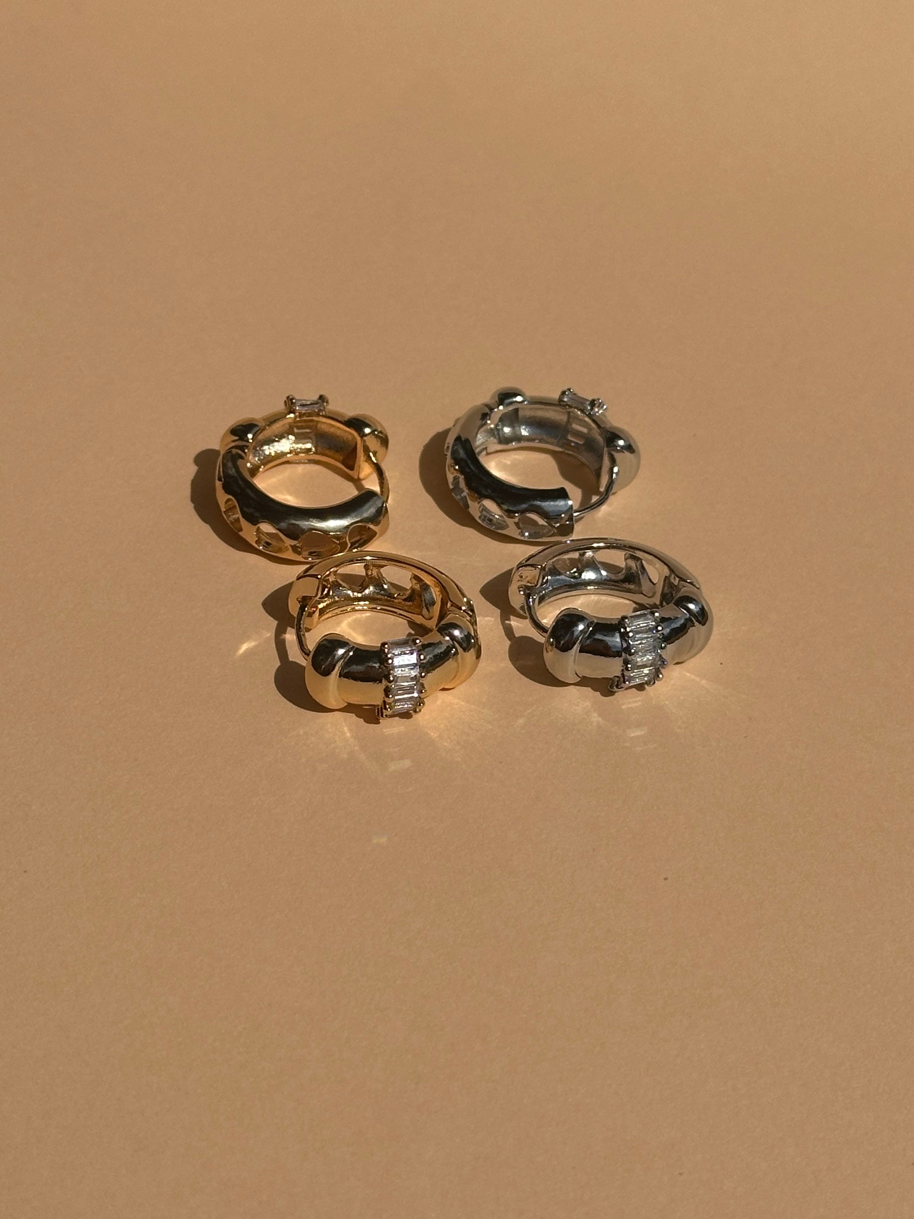 Band Gold Küpe