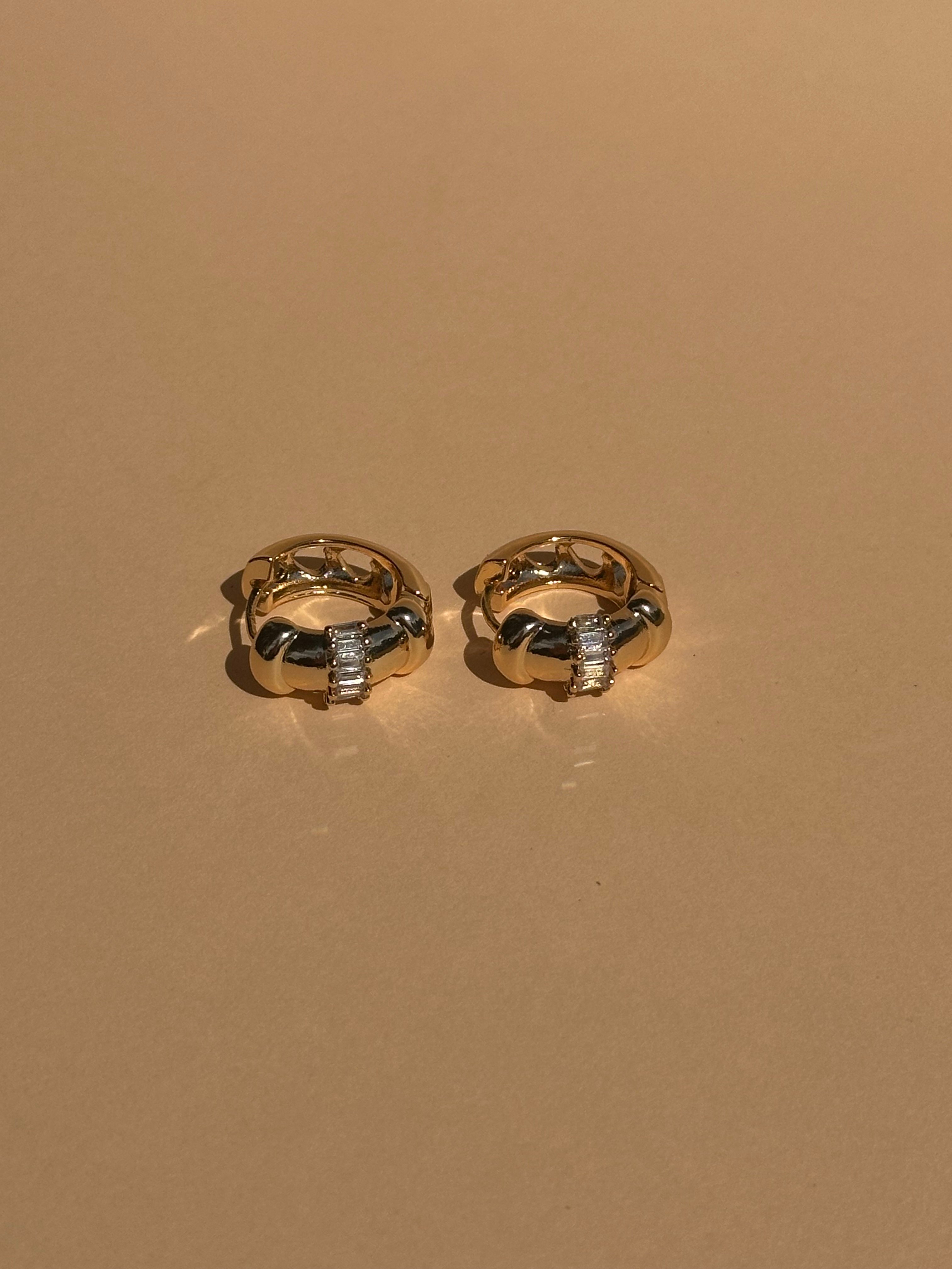 Band Gold Küpe
