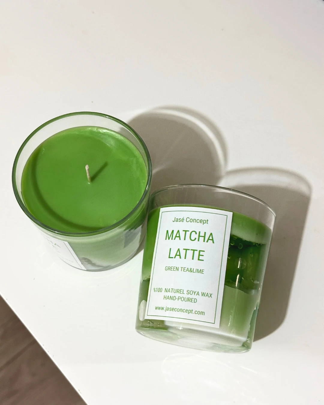 Matcha Latte Mum, 3'lü Vanilya Mum ve Bardak Altlığı I Yılbaşı Seti