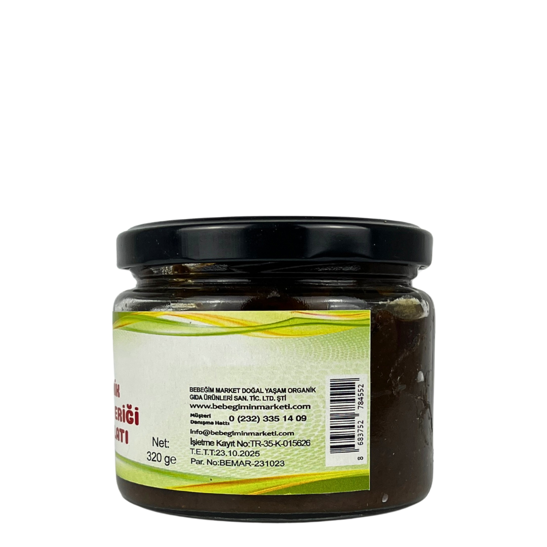 Organik Mürdüm Eriği Marmelatı 320 Gr