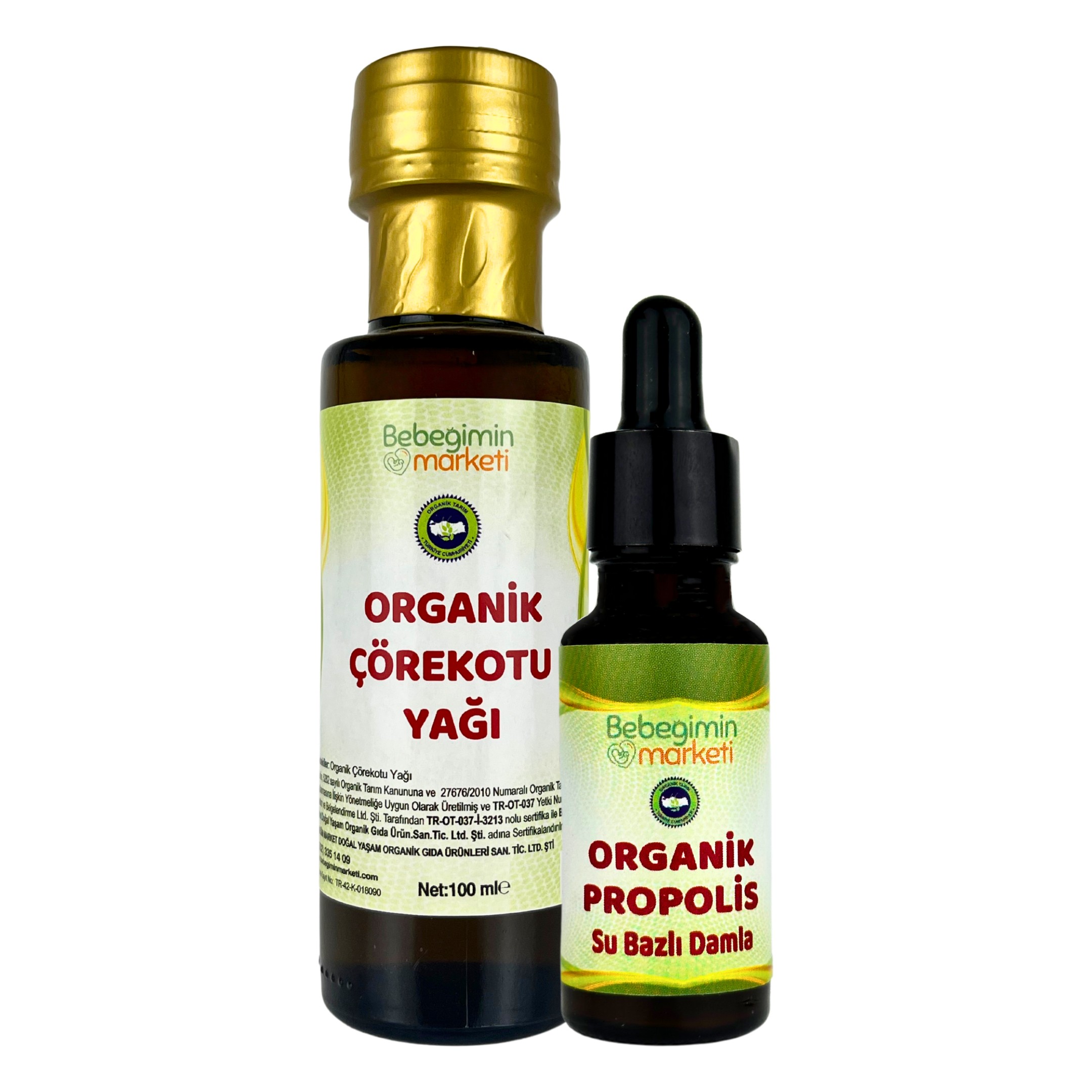 Organik Çörekotu Yağı & Organik Su Bazlı Propolis 