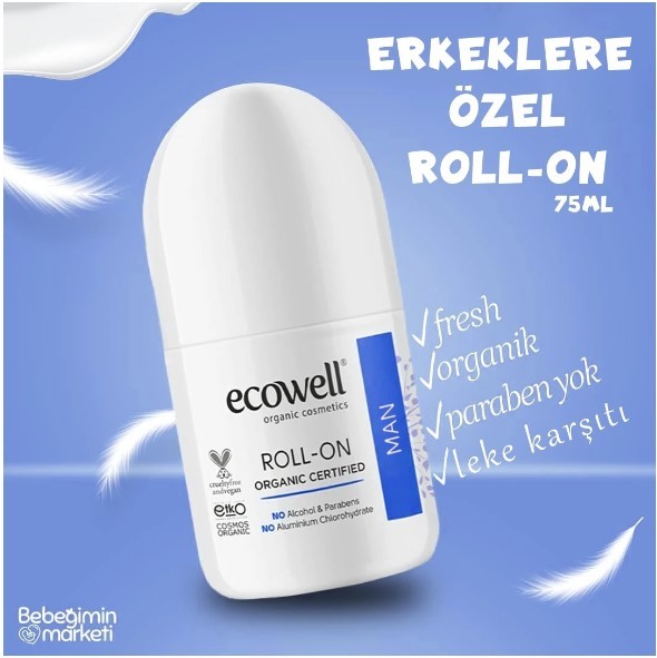 Organik Erkeklere Özel Roll - On 75 Ml.