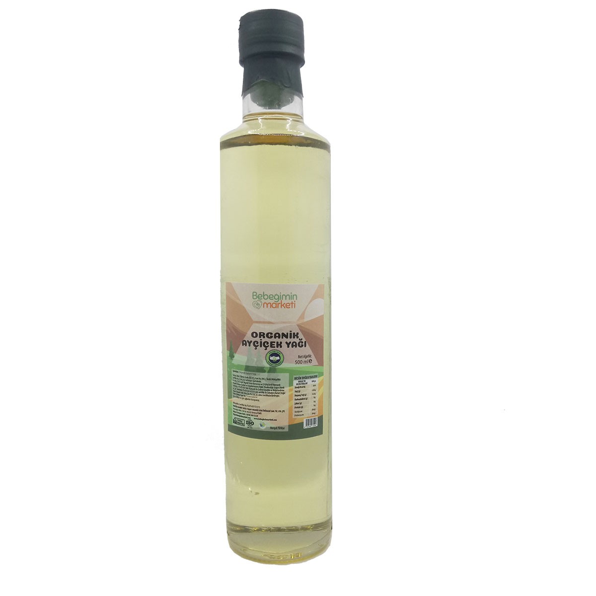 Organik Ayçiçek Yağı 500Ml.